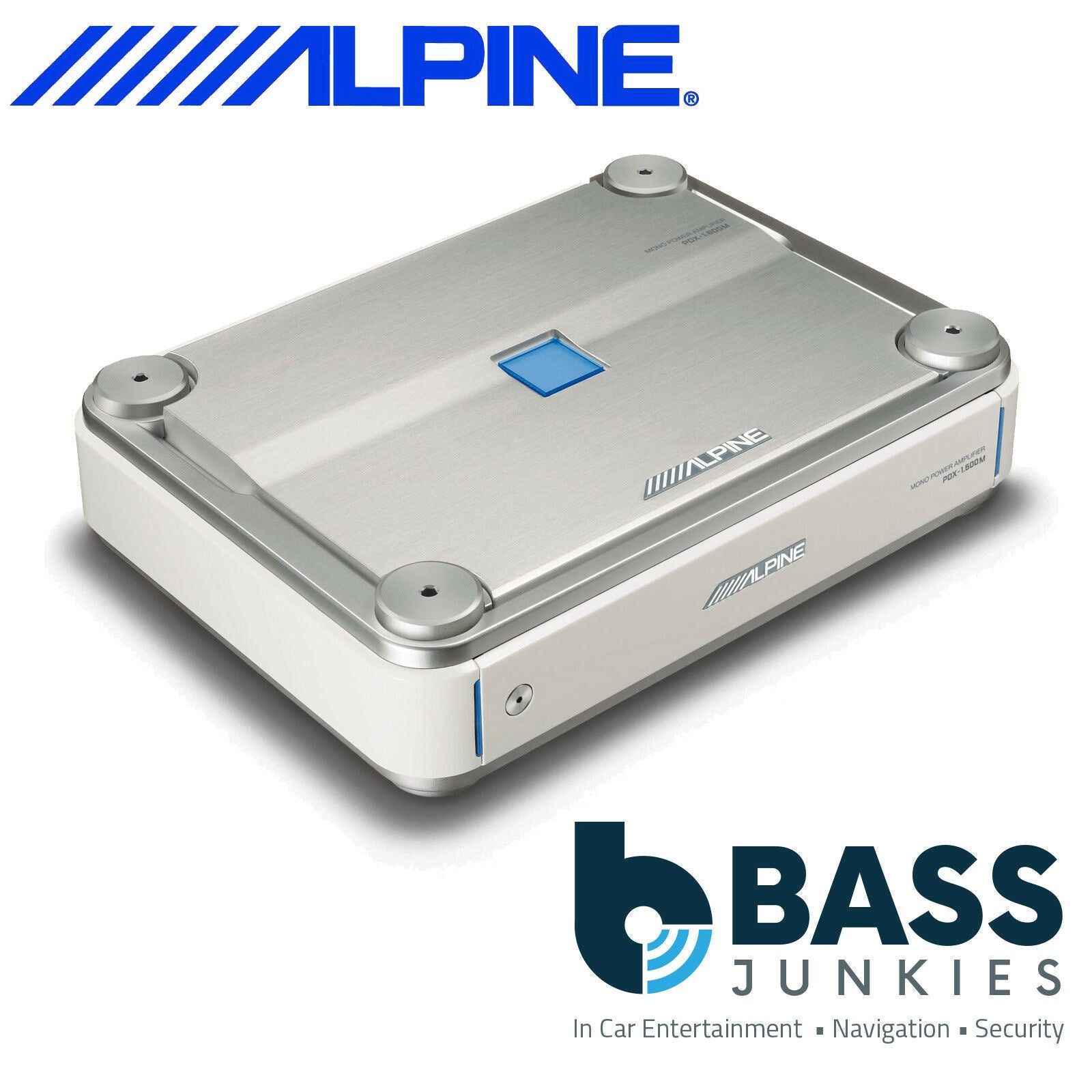 Alpine PDX-1.600M - Marine mono subwoofer amplifier 600 watts RMS x 1