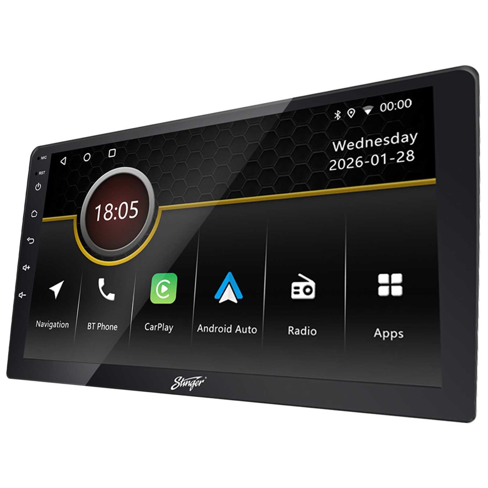 Stinger IF209E - 9" Wireless Apple CarPlay Android Auto Bluetooth GPS Head Unit