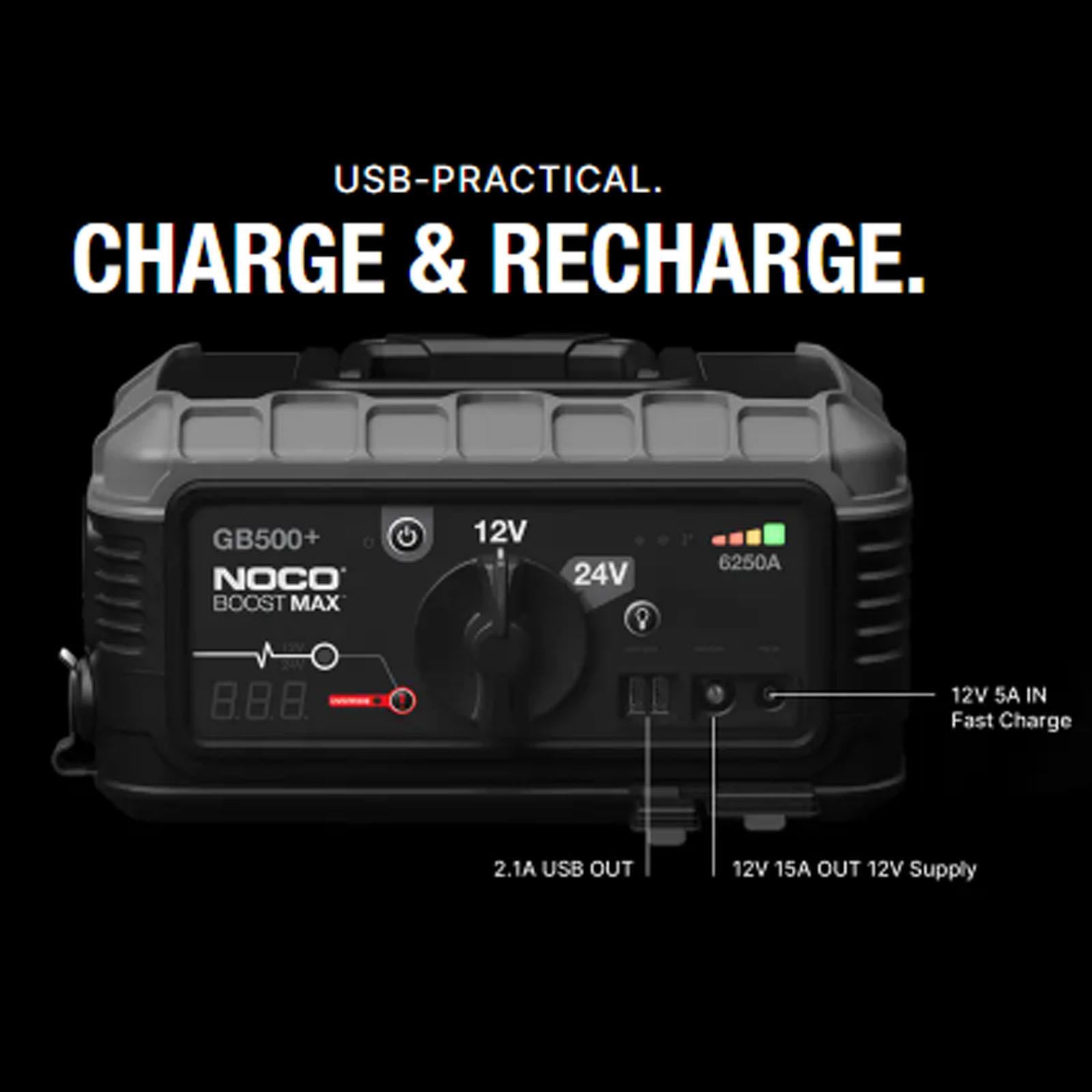 NOCO GB500 - 20,000A 12V / 80,000A 24V UltraSafe Lithium Jump Starter