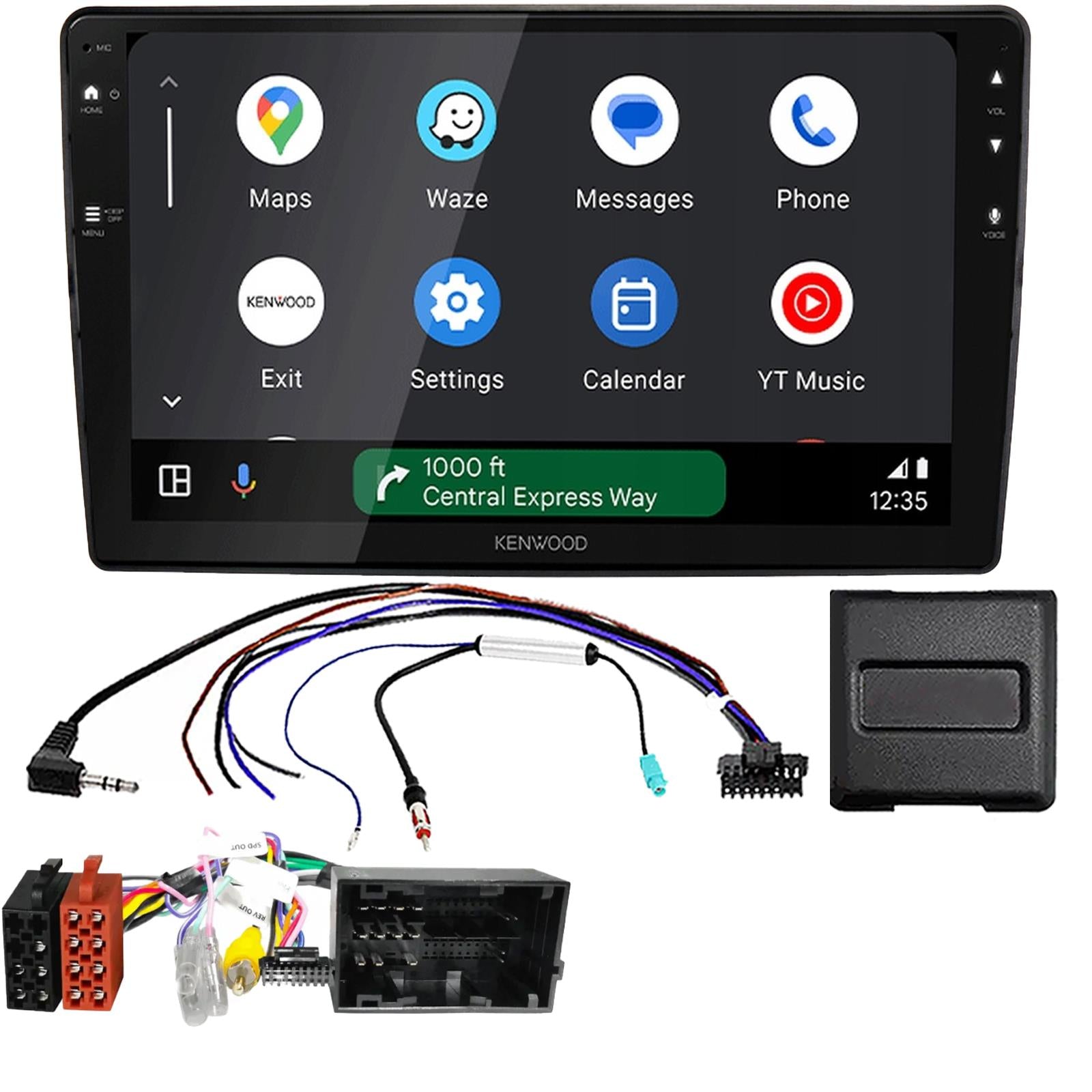 Kenwood 9" CarPlay Android Car Stereo Fitting Kit For Fiat 500L 2012 Onwards