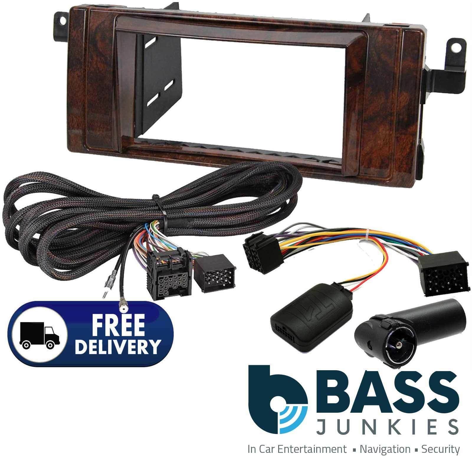 Connects2 CT23BM09 - BMW 5 Series E39 99-05 Double Din Fascia & Rear Extension Steering Kit CT23BM09