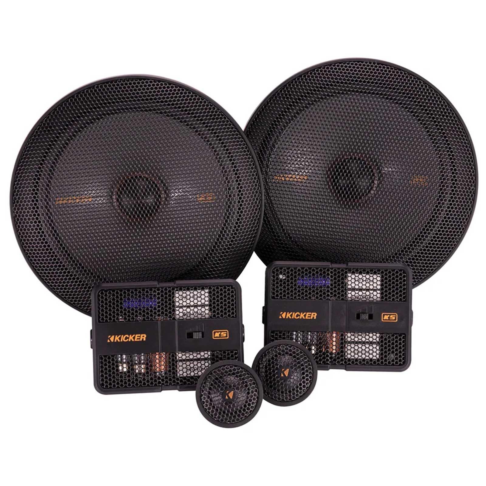 Kicker 51KSS6704 - 6.75" 250 Watts 2-Way Component Car Speaker Kit