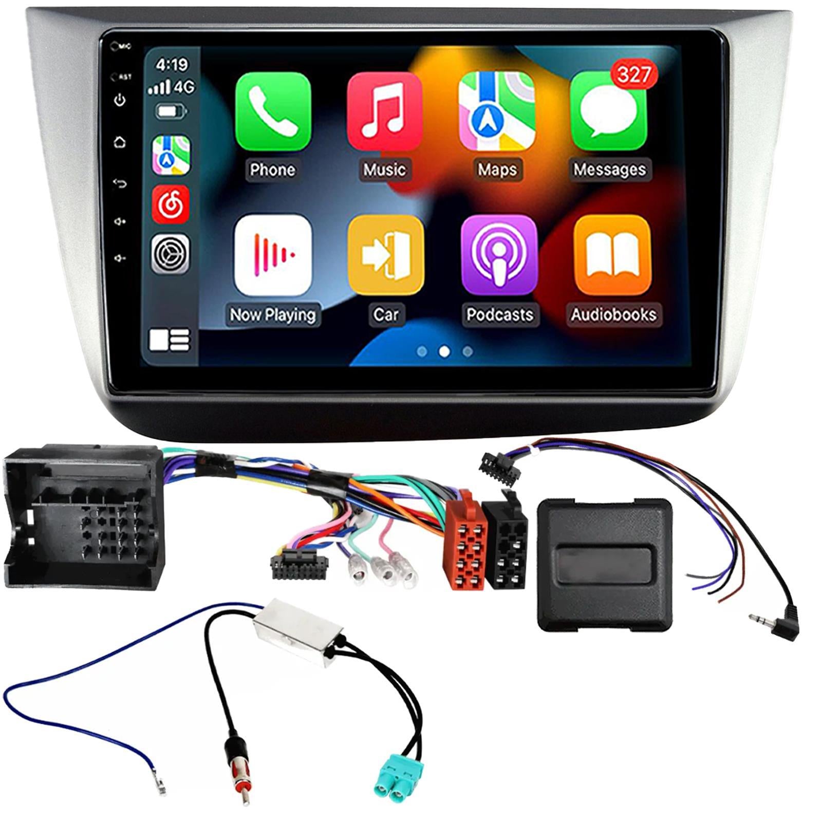 UPGRADED 9" CarPlay Android Car Stereo Fitting Kit For Seat Altea RHD 2004-2015