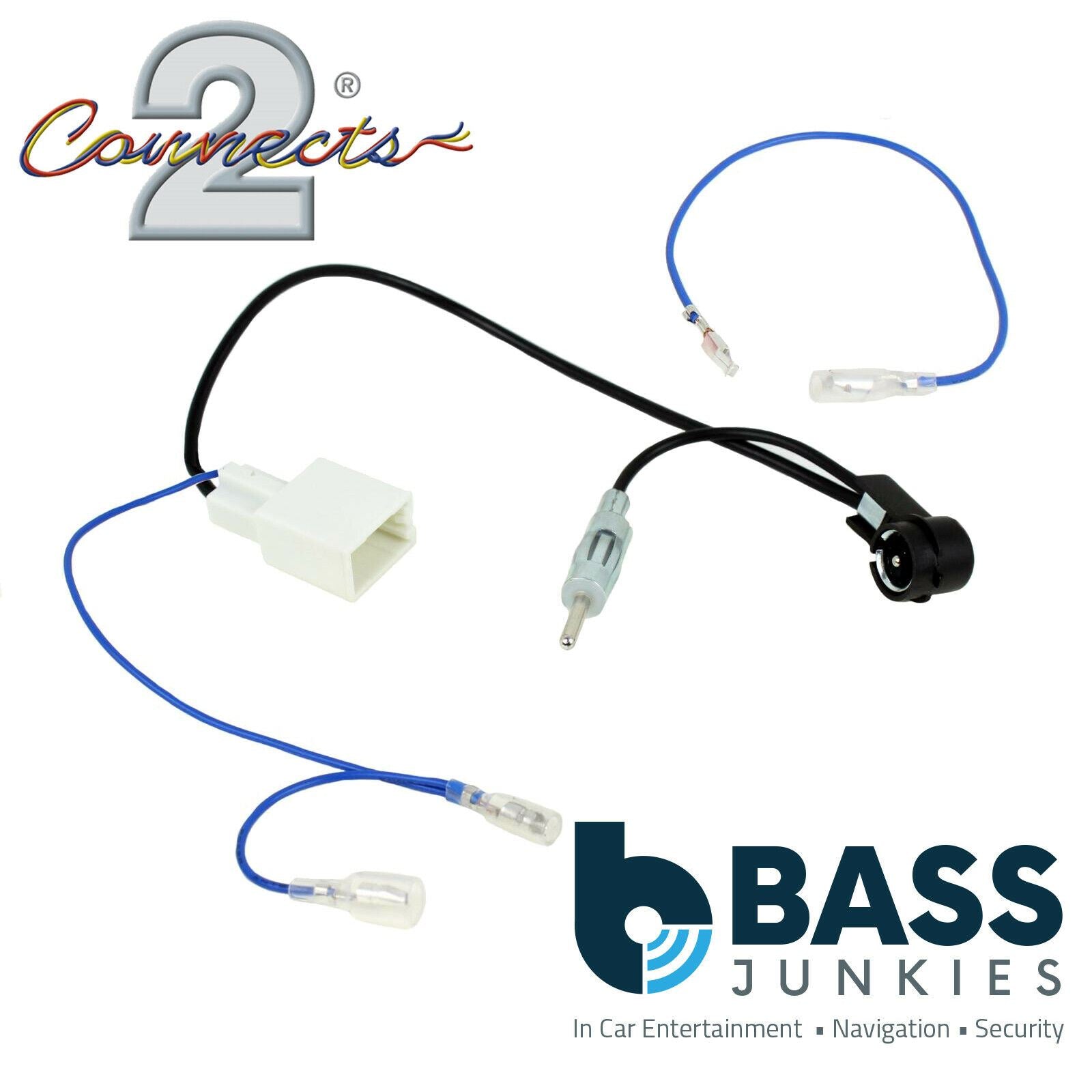 Connects2 CT27AA178 - Citroen Peugeot Toyota DIN & ISO Phantom Power Car Antenna Adaptor