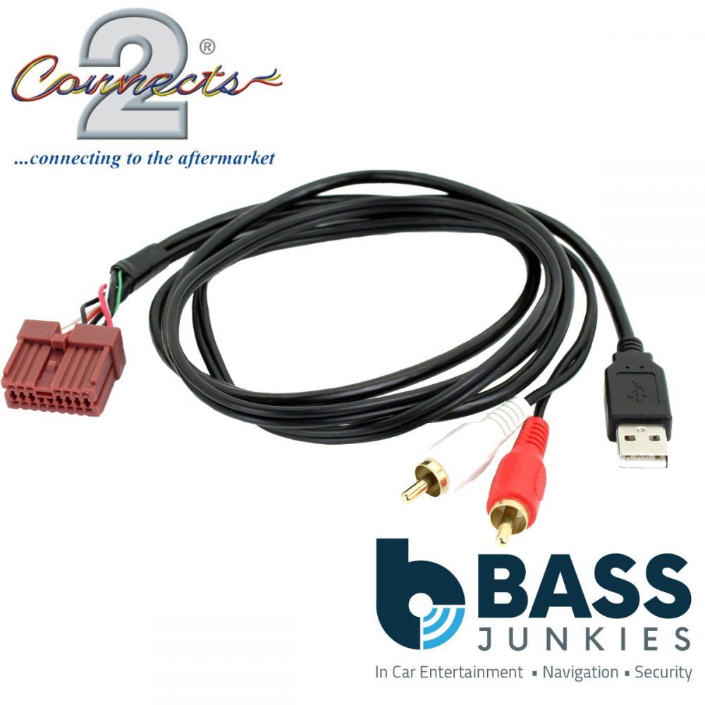 Connects2 CTNISSANUSB.5 Nissan Cube Juke NV Versa Cabstar Car Stereo USB Retention Interface Cable Kit