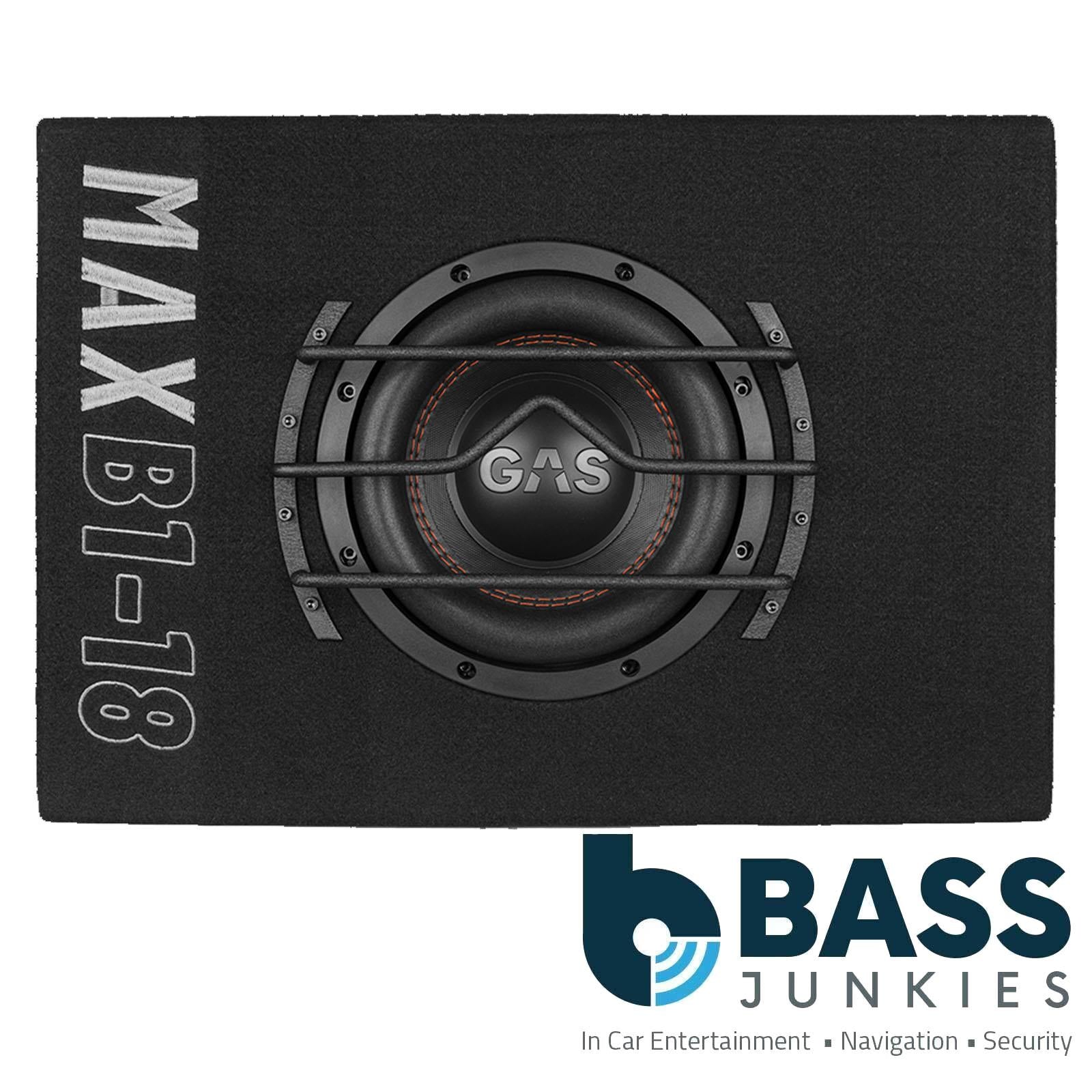 Gas MAX B1-18 - 1000 Watts 8 Inch 20cm Vented Enclosure Car Subwoofer