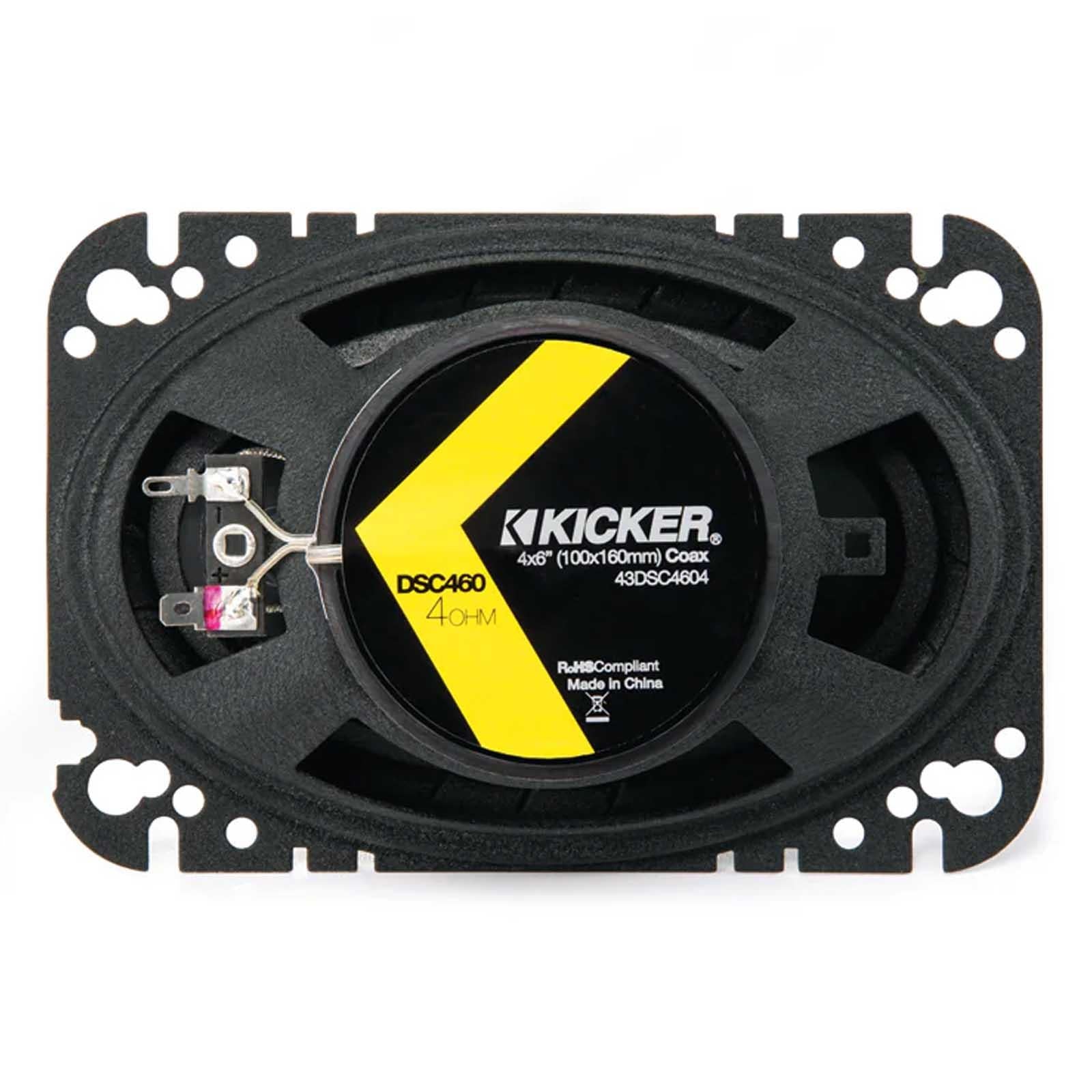 Kicker DSC4604 - 4 x 6" 240 Watts 2 Way Front Rear Door Shelf Car Coaxial Speakers