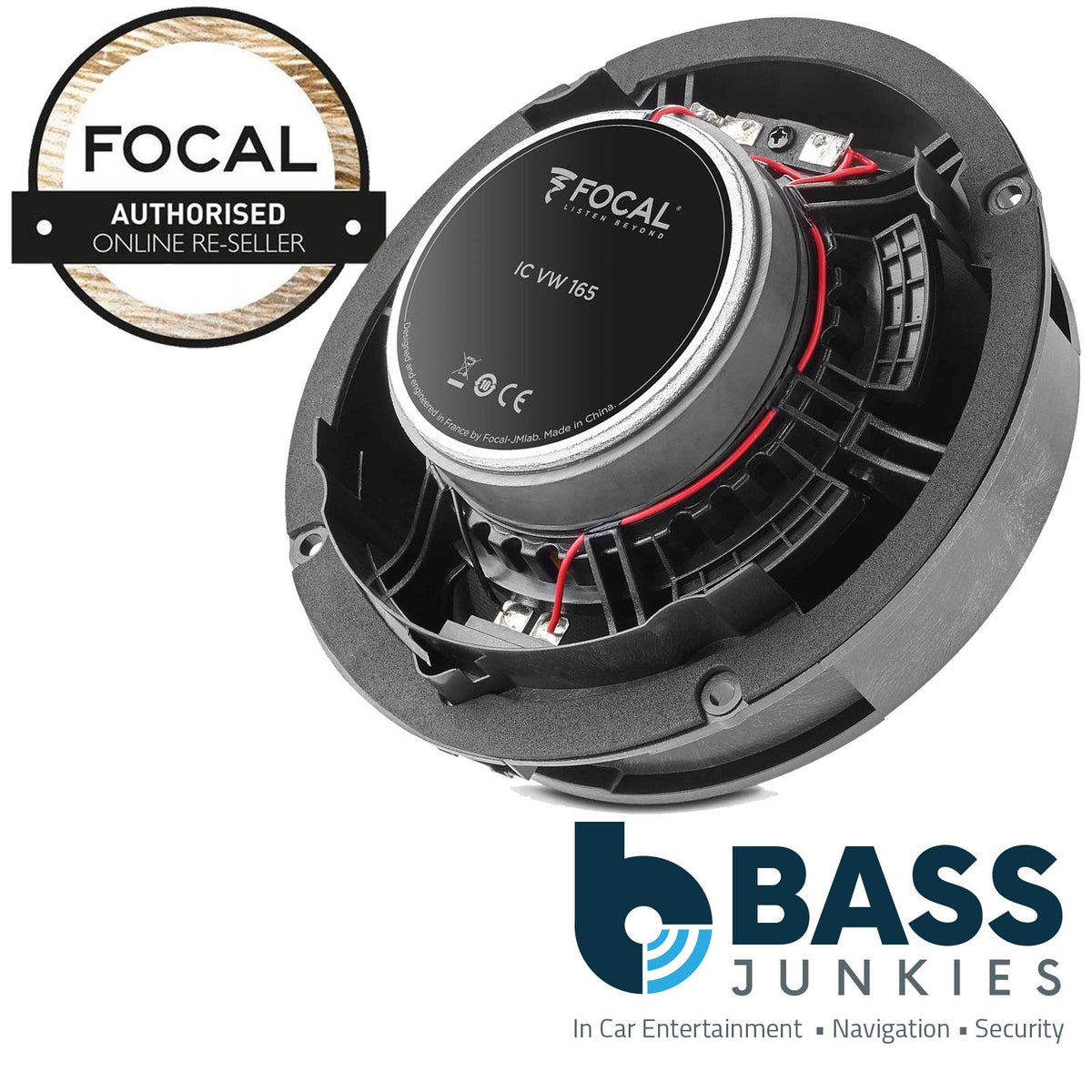 Focal ICVW165 6.5" 240 Watts Coaxial Rear Car Speakers For Volkswagen Eos 2006-2015