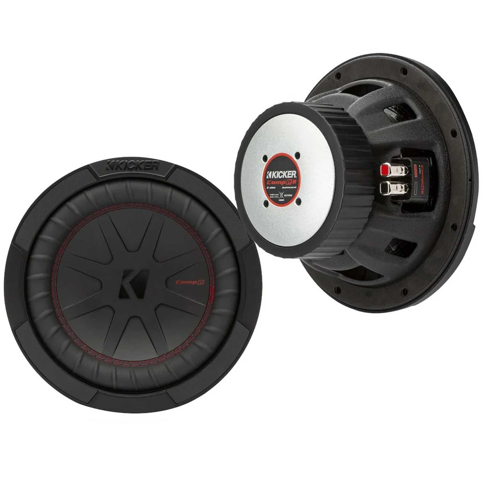 Kicker 48CWR84 - 8" 20cm 600 Watts Single Voice Coil Car Van Boot Sub Subwoofer