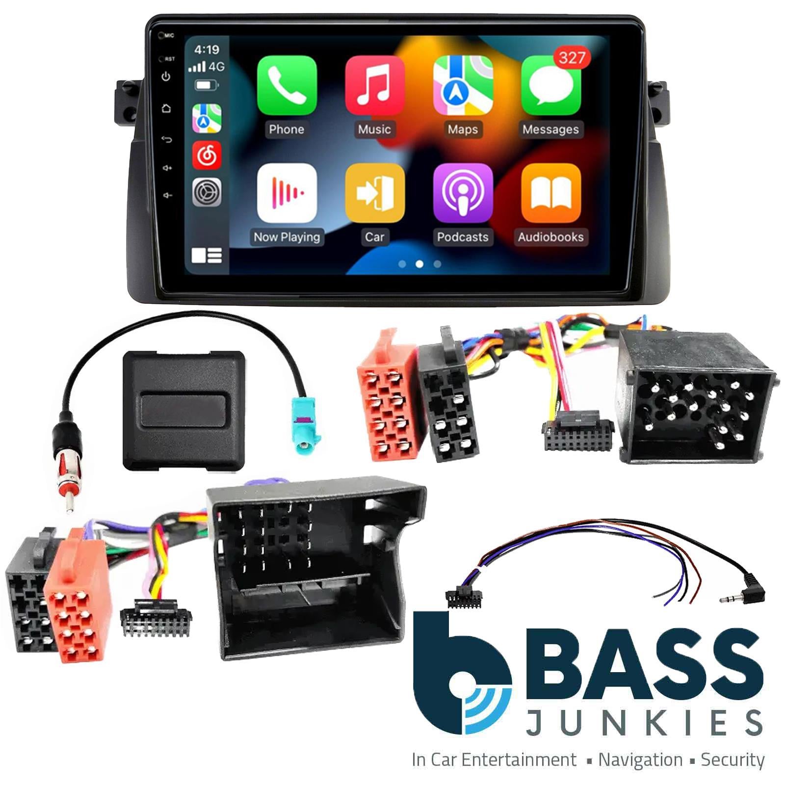 UPGRADED 9" CarPlay Android Car Stereo Kit For BMW 3 Series E46 1998 - 2005