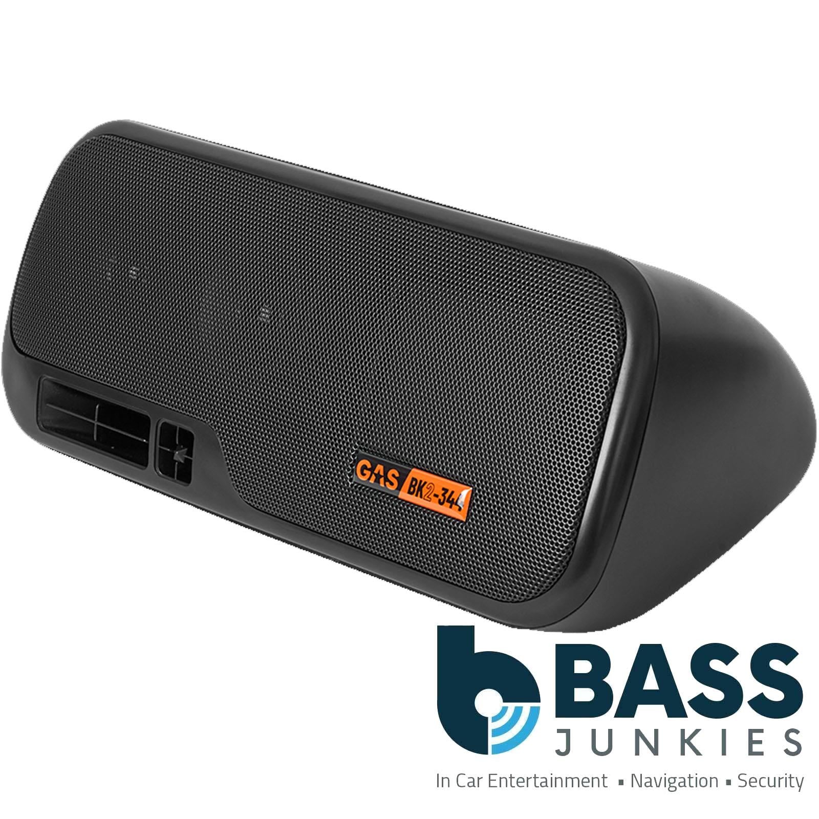Gas 3-way 4Inch Box Square Speaker Pair 150 Watt 4Ohm 75RMS
