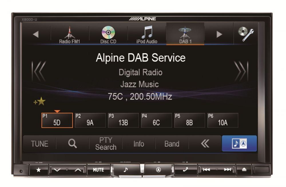 Alpine X800D-U - In Car Navigation System with 8" Display and DAB Radio