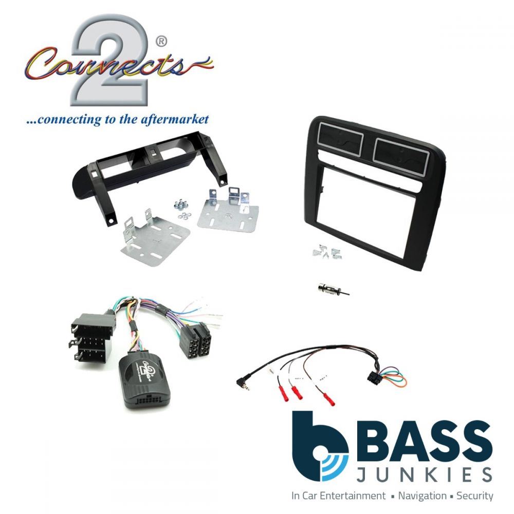 Connects2 CTKFT15L - Fiat Grande Punto LHD 2005 - 2009 Car Stereo D/Din Fascia Steering Wheel Interface Fitting Kit