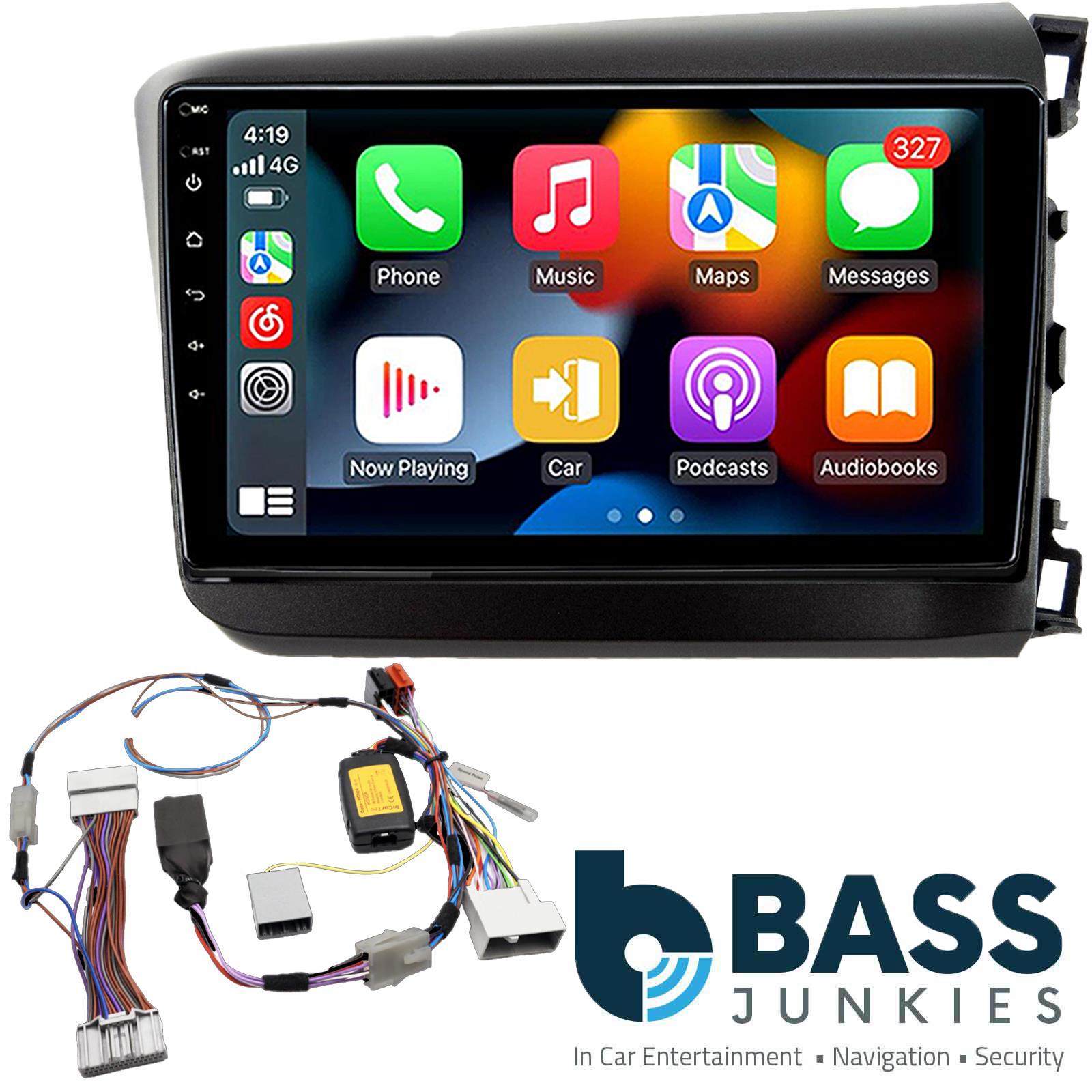 UPGRADED 9" CarPlay Android Car Stereo & Fitting Kit For Honda Civic 2012 Onwards