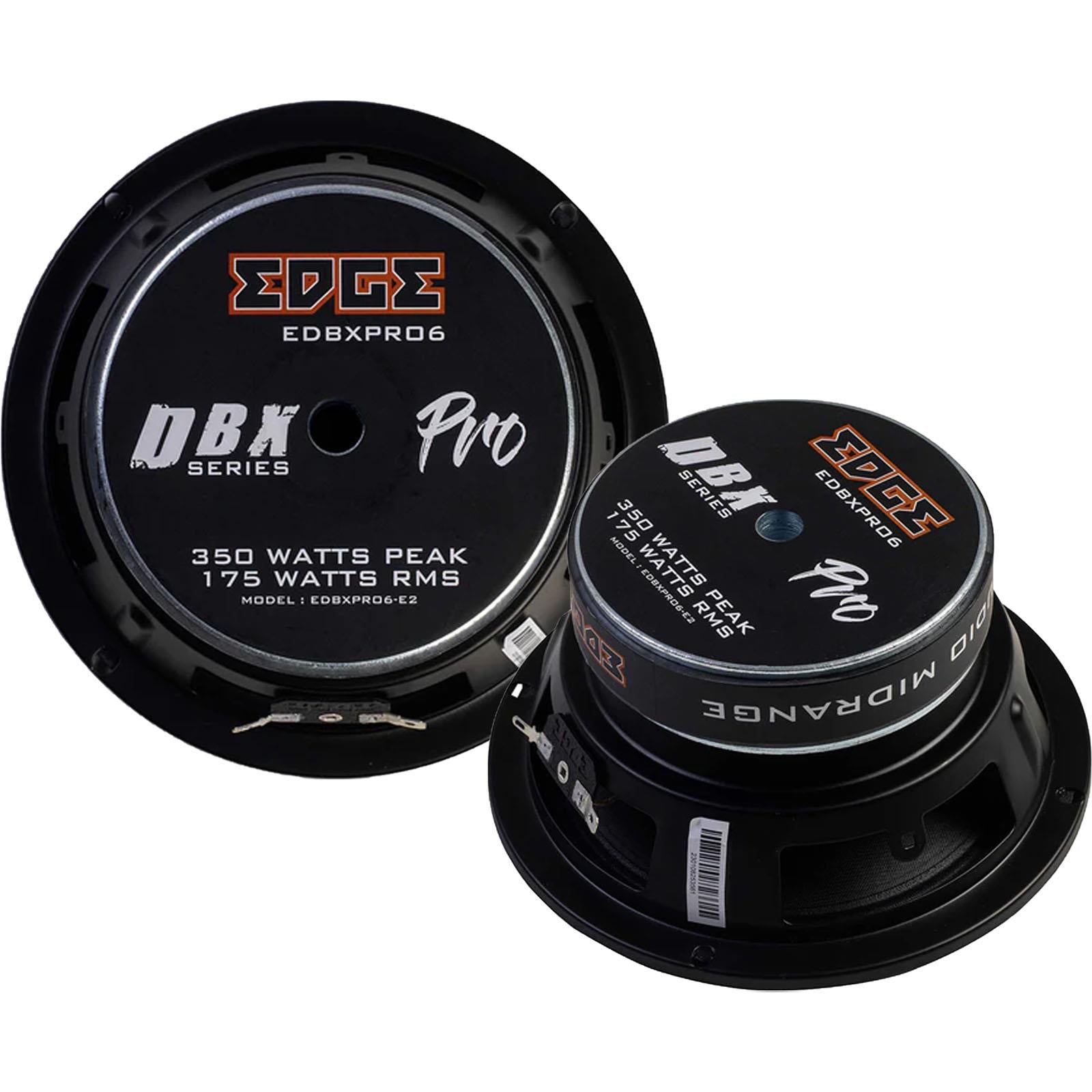 Edge EDBXPRO6-E2 - 6.5" 700 Watts 2-Way Coaxial Front Rear Car Door Speakers
