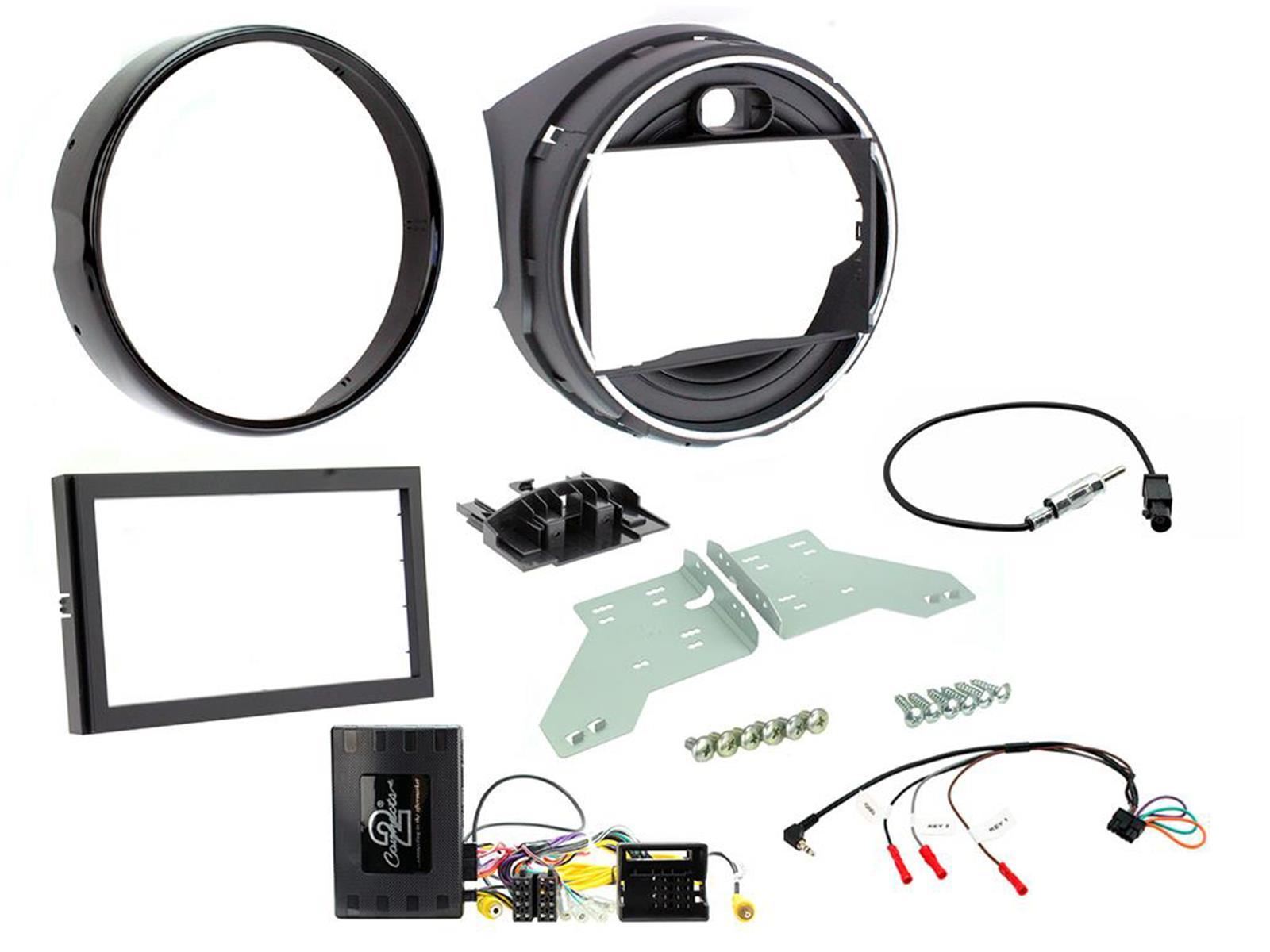 Connects 2 CTKBM28 - BMW Mini F55/556 Models 2014 Onwards Double Din Facia & Steering wheel Interface Fitting Installation Kit