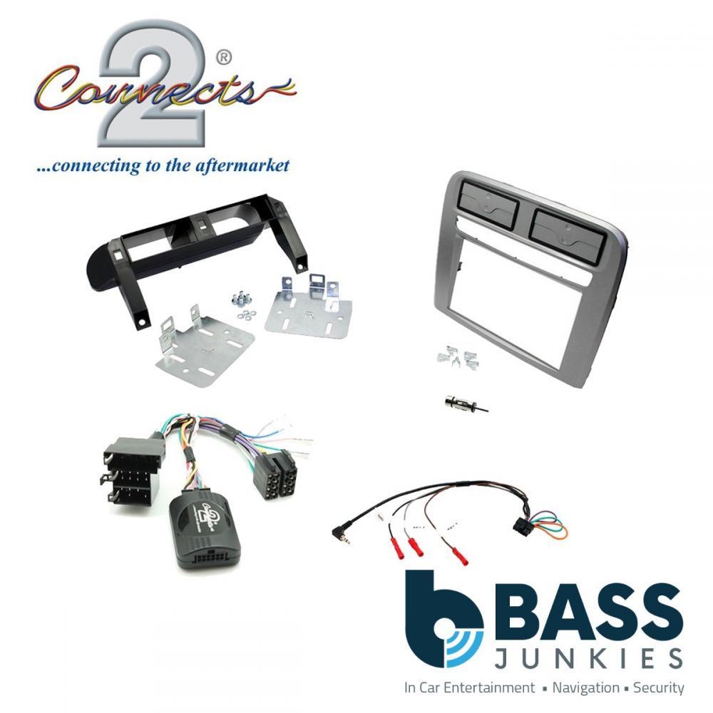 Connects2 CTKFT16L - Fiat Grande Punto LHD 2005 - 2009 Car Stereo D/Din Fascia Steering Wheel Interface Fitting Kit
