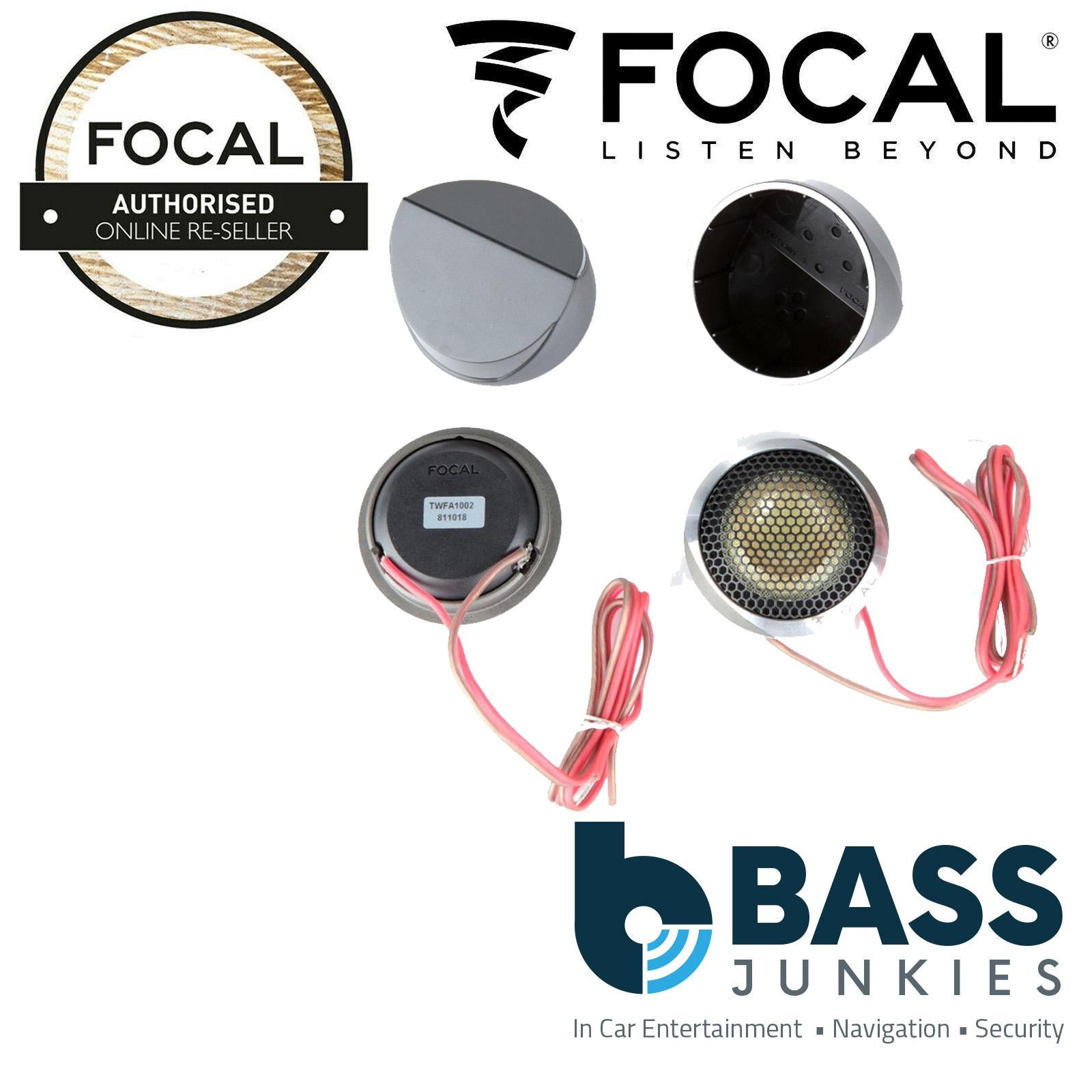 Focal ES165KX3E - 6.5" 240 Watts 3 Way Car Door Dash Component Kit Speakers
