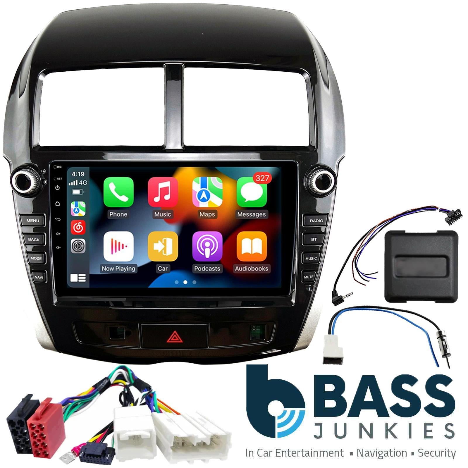 UPGRADED 9" CarPlay Android Car Stereo Kit For Mitsubishi ASX Black 2013 - 2018