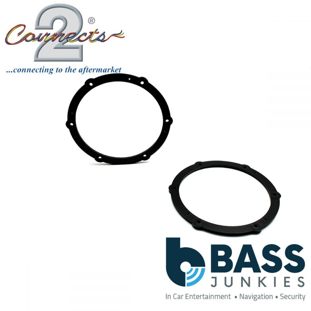 Connects2 CT25PE07 - Peugeot 107 & 308 165mm 6.5" Front Door Car Speaker Adapter Brackets