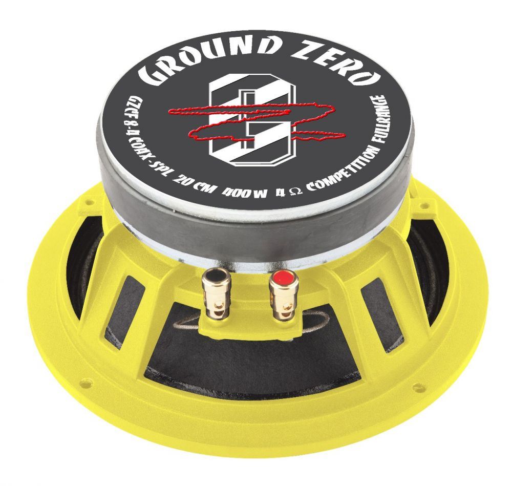 Ground Zero GZCF 8-4Coax-SPL - 20 cm 8" 2 Way Coax Speaker - 4 Ohm - 400 W Peak