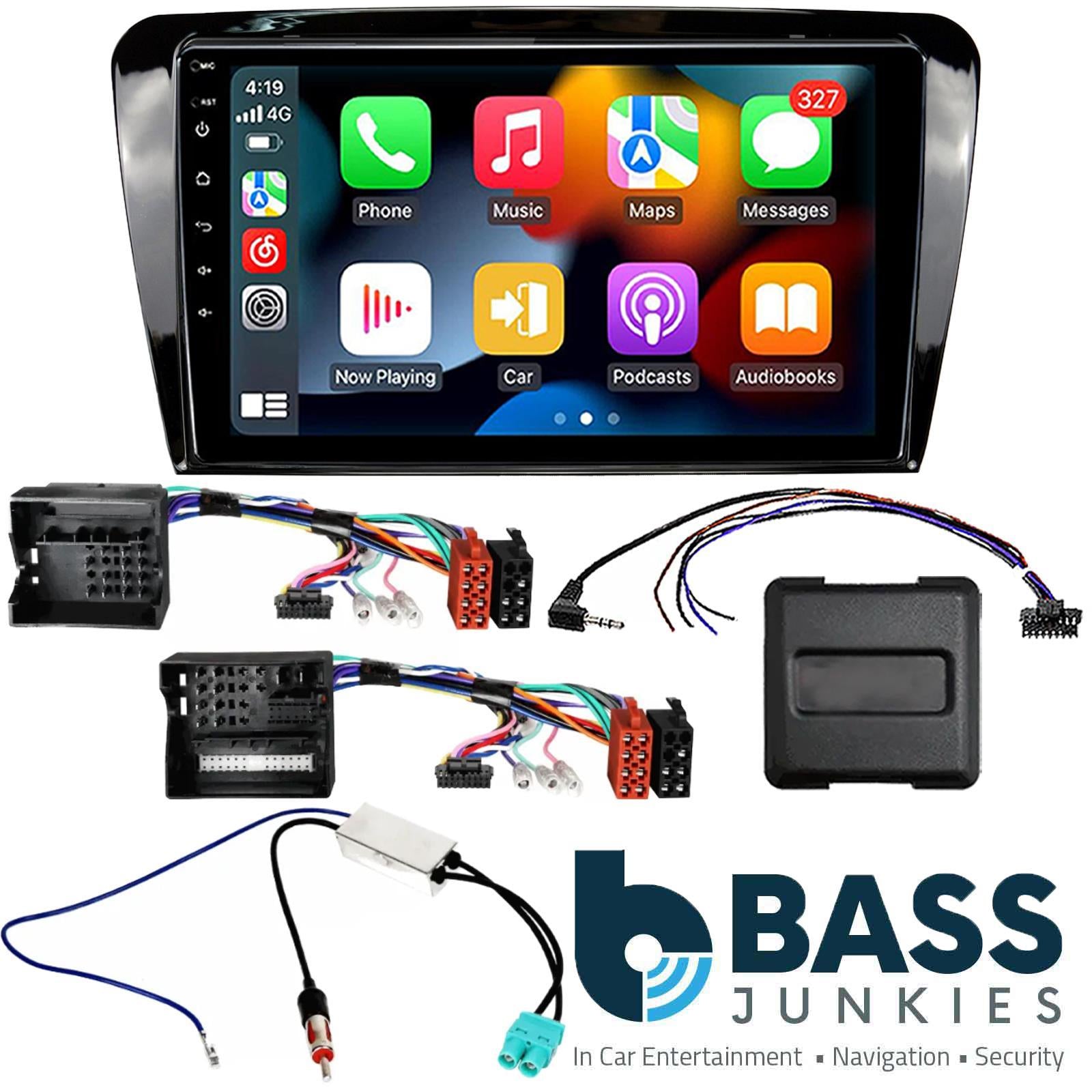 Kenwood 9" CarPlay Android Car Stereo Kit For Skoda Octavia Black 2013 Onwards