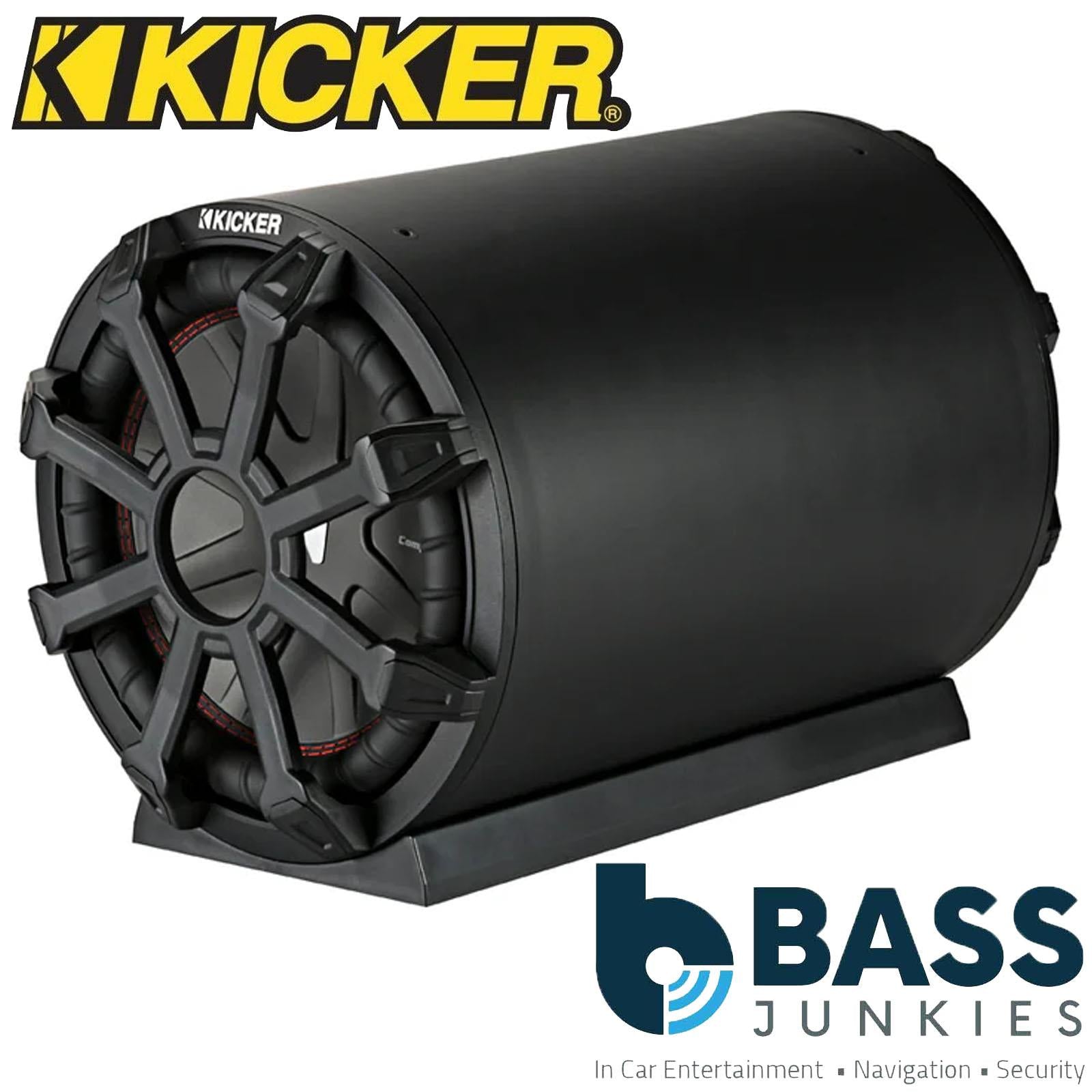 Kicker 46CWTB102 - 800W 10" Weatherproof Car Sub Subwoofer Tube Enclosure 2 Ohm