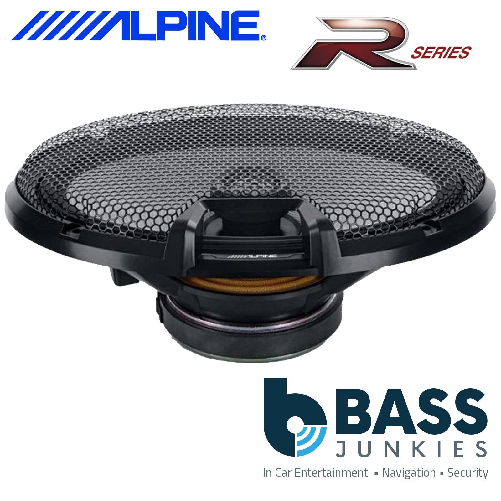 Alpine R2-S69 - 6"x9" 2-Way 600 Watts Car Van Door Shelf Speakers & Grilles Pair