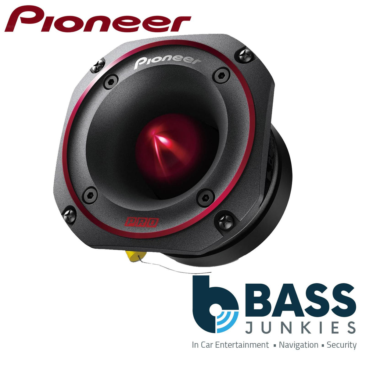 Pioneer TS-B401PRO P.R.O. Series 10cm 4" 100mm 600 Watts Max Power Titanium Diaphragm Bullet Tweeter Speaker (Single)