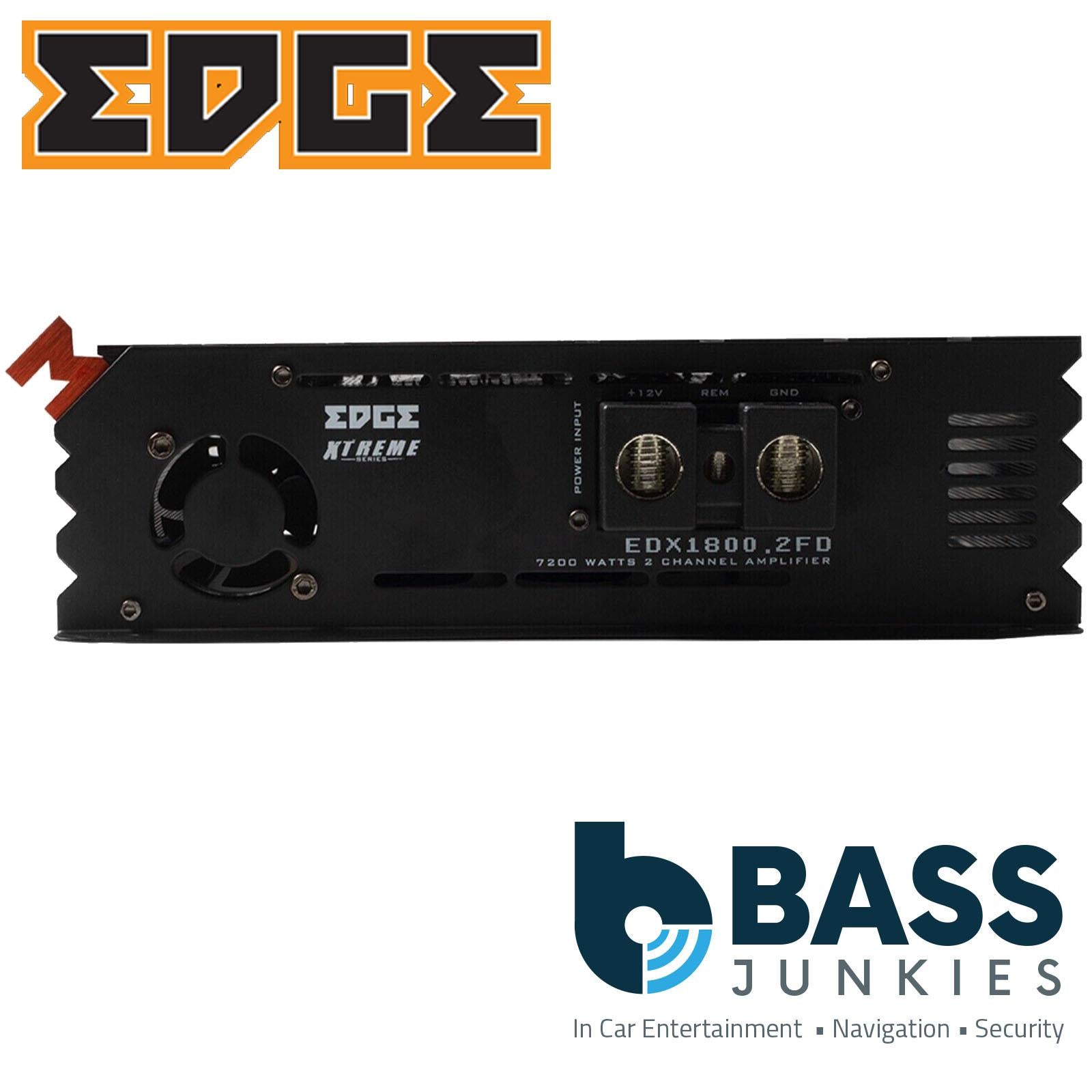 EDGE EDX1800.2FD-E0 Xtreme Series 2 Channel 7200 Watts Car Amplifier
