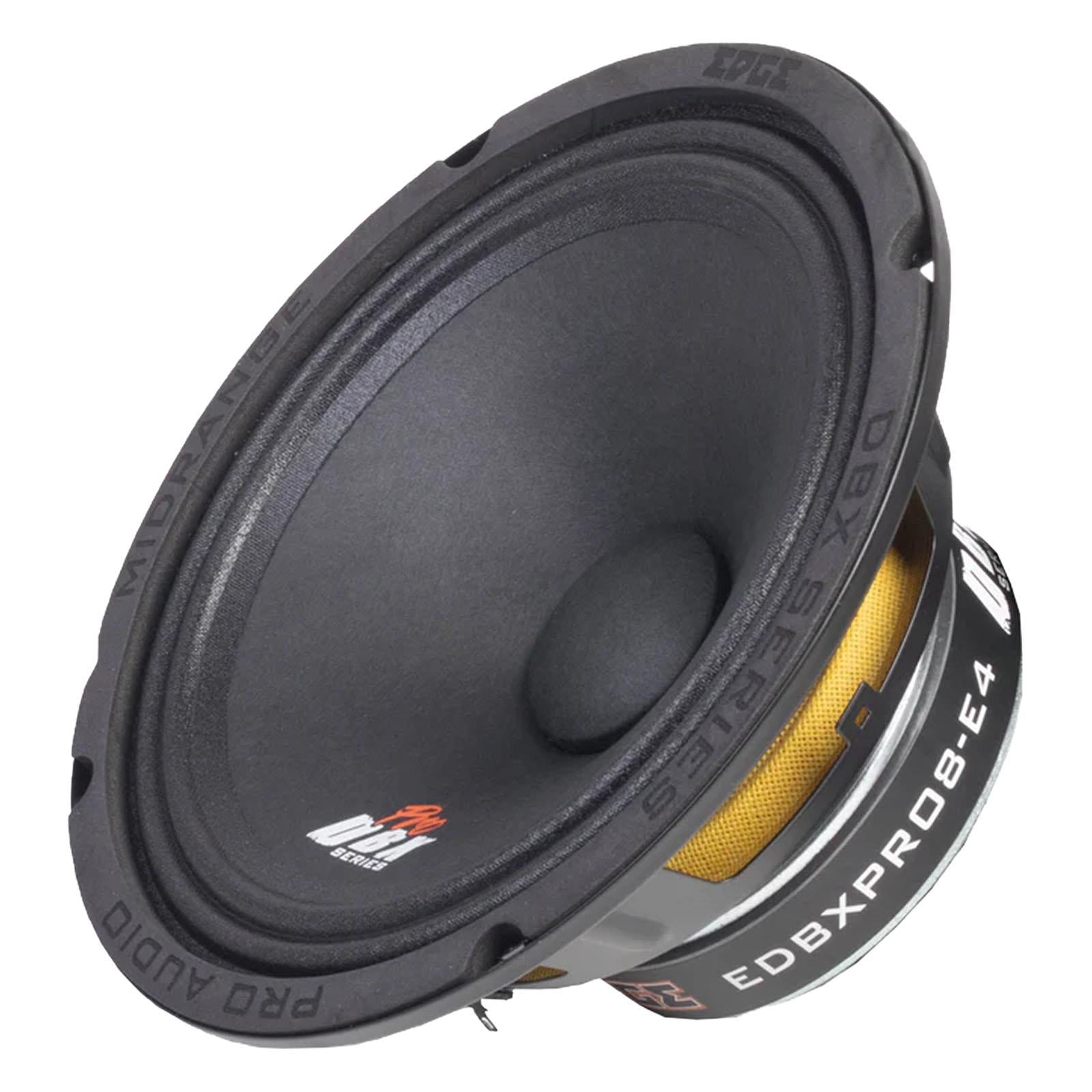 Edge EDBXPRO8-E4 - 8" 400 Watts Pro Audio Midrange Car Speakers (Pair)
