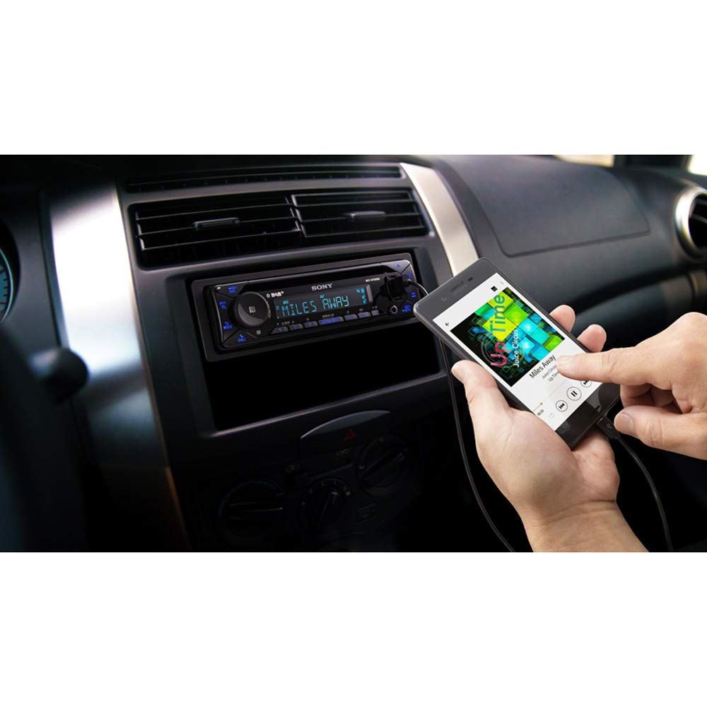 Sony MEX-N7300BD Multi Colour Display Car Stereo (DAB | Radio | CD | MP3 | Bluetooth | USB | Aux-In) Allows iPhone and iPod control through USB. Amplified 4x 55watts. Plays MP3, WMA, FLAC and AAC