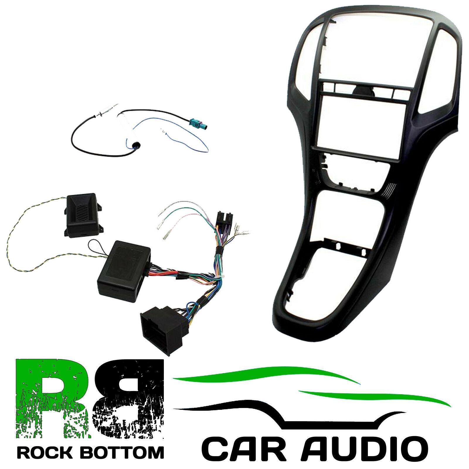 Connects2 CTKVX04 - Vauxhall Astra 2010 - 2015 Double Din Fascia & Steering Wheel Interface Installation Kit