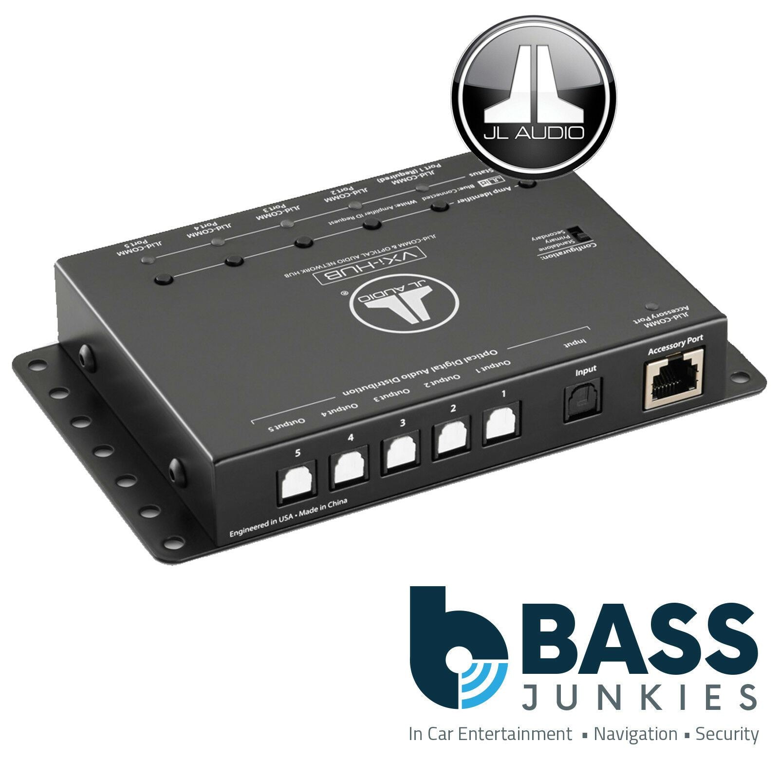 JL Audio VXI-HUB JLid Comm & Optical Audio Network Hub for VXi Amplifiers
