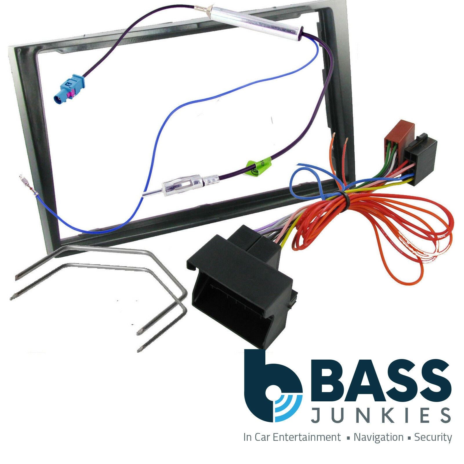 Vauxhall Corsa D 2006> Car Stereo Double Din Fascia Trim Fitting Kit Piano Black