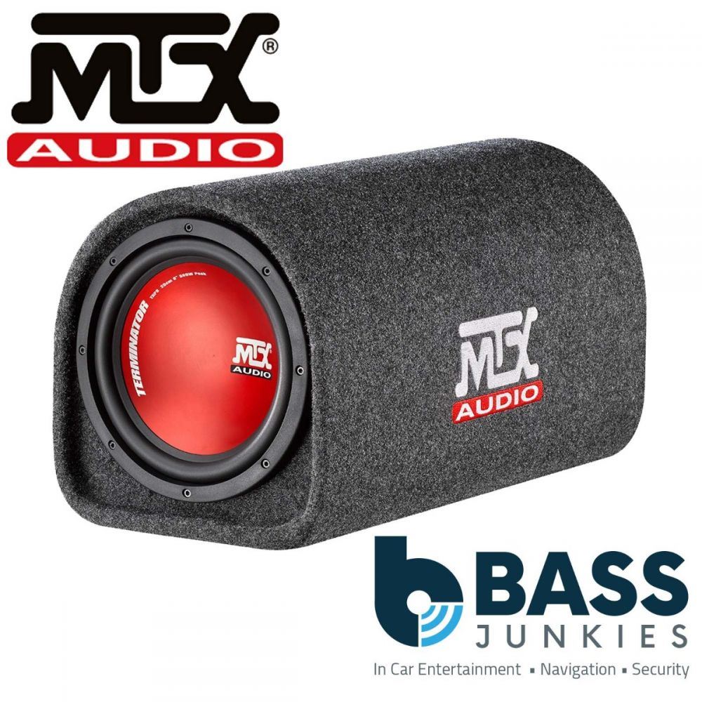 MTX TR8PT - 8" 360 Watts Terminator Car Amp Amplified Powered Tube with Bass Controller