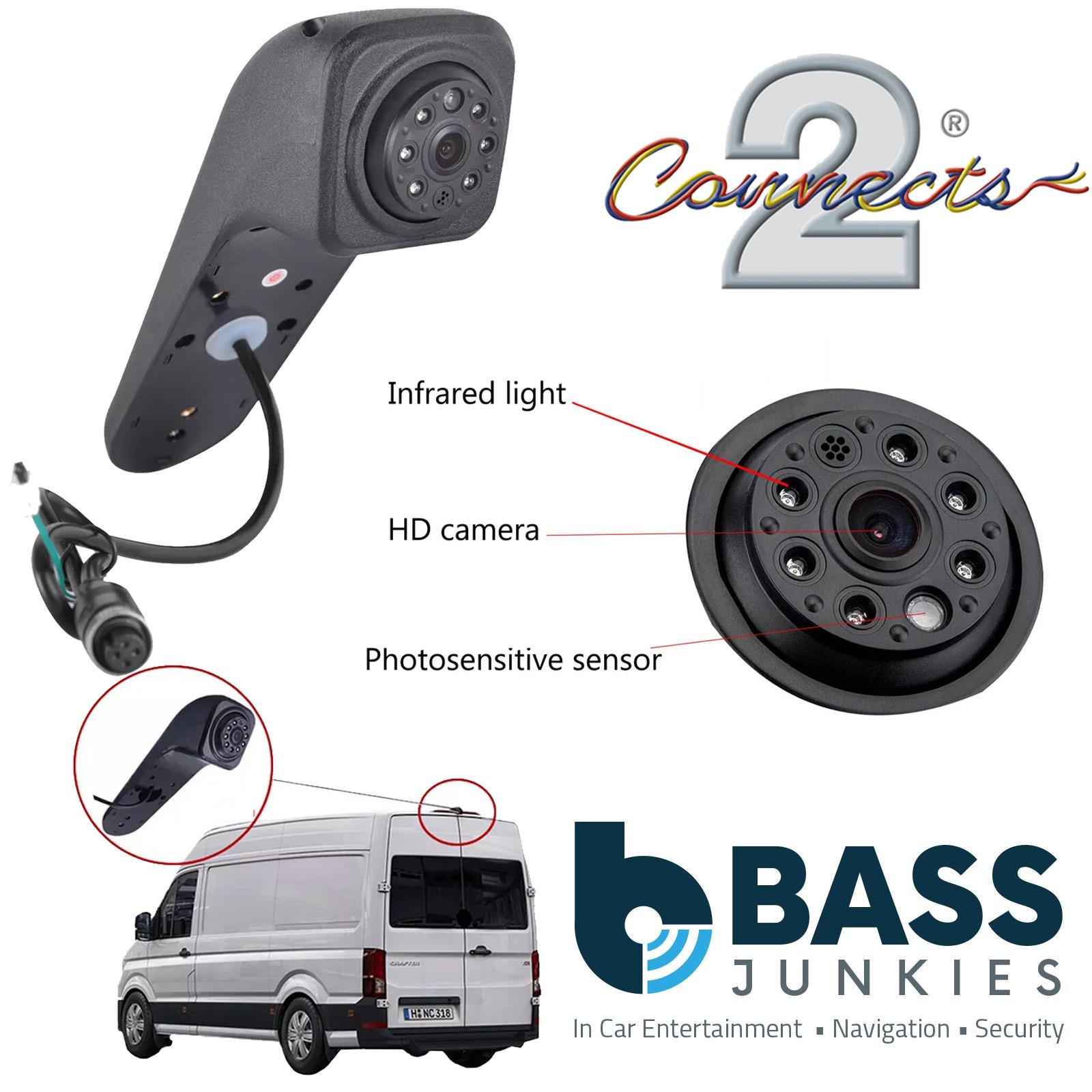 Volkswagen Brake Light Camera for use on the 2017 to 2019 Crafter Infra-LEDs