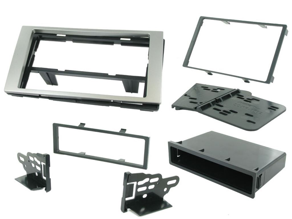 Connects 2 CTKFD22 - Ford Fiesta 2005 - 2008  Single Din or Double Din Facia & Steering wheel Interface Fitting Installation Kit (Silver Facia Panel)