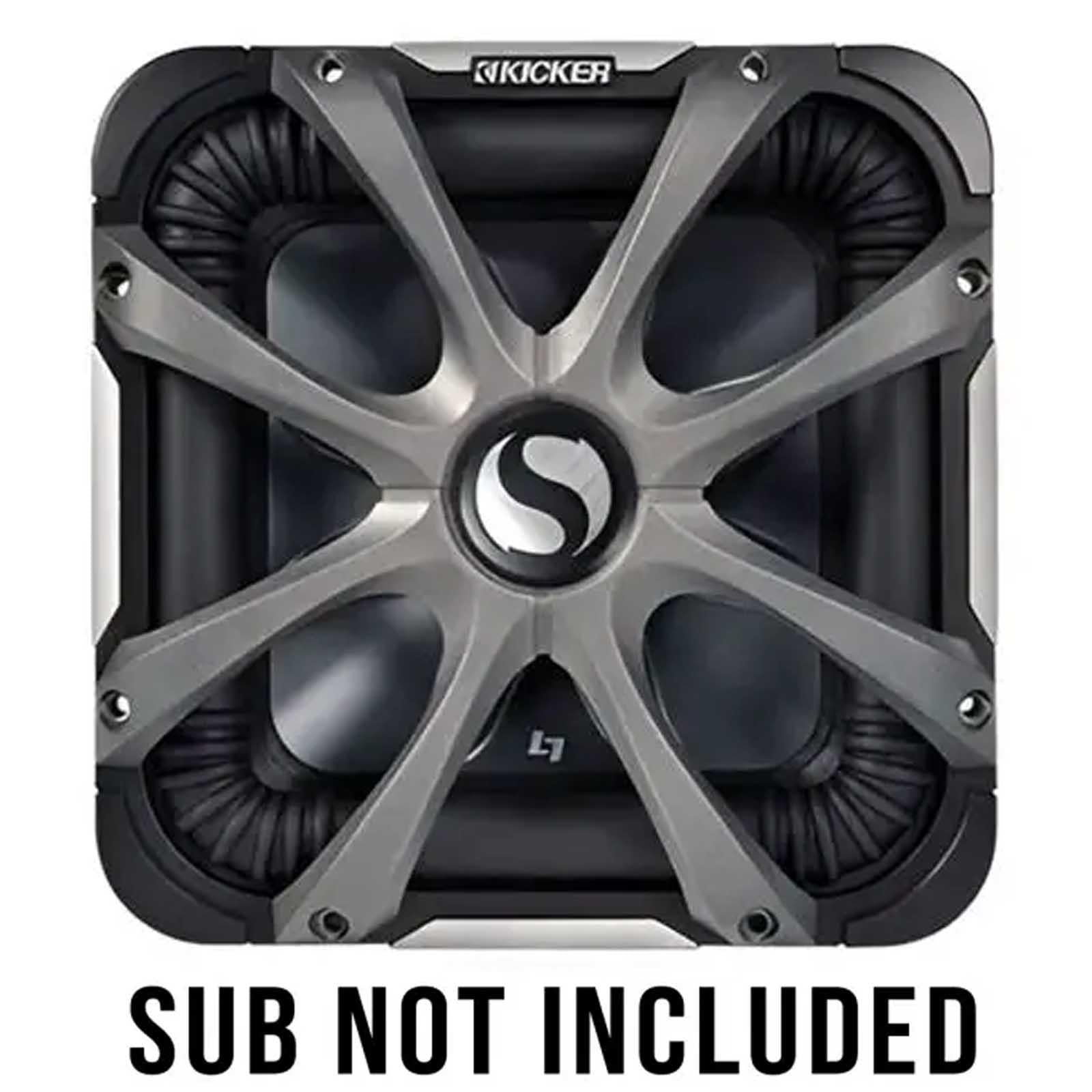 Kicker 08GL78 - 8" Solo-Baric L7 Square Car Sub Subwoofer Grille