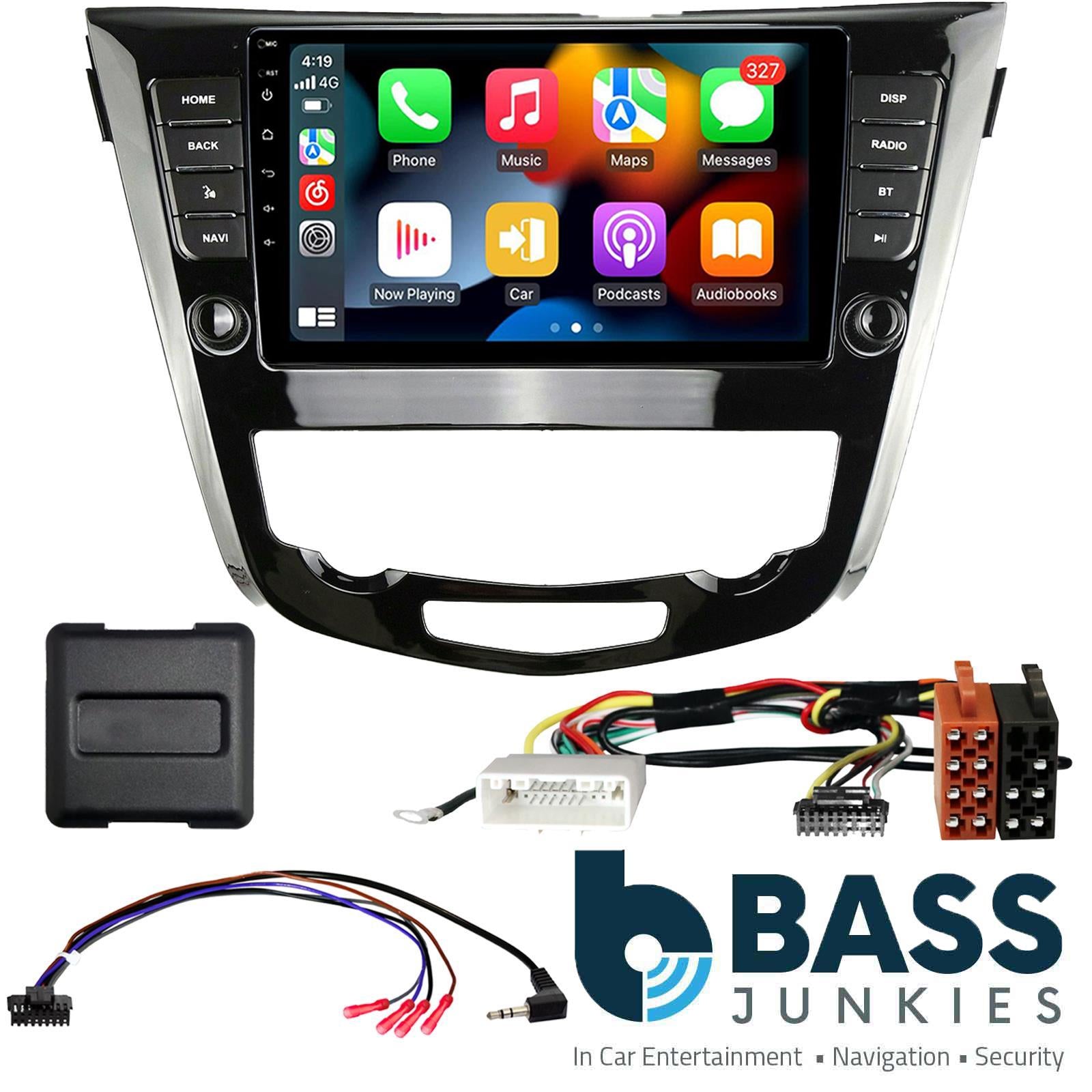 UPGRADED 9" CarPlay Android Car Stereo Kit For Nissan X-Trail Auto AC Black 2016 Onwards