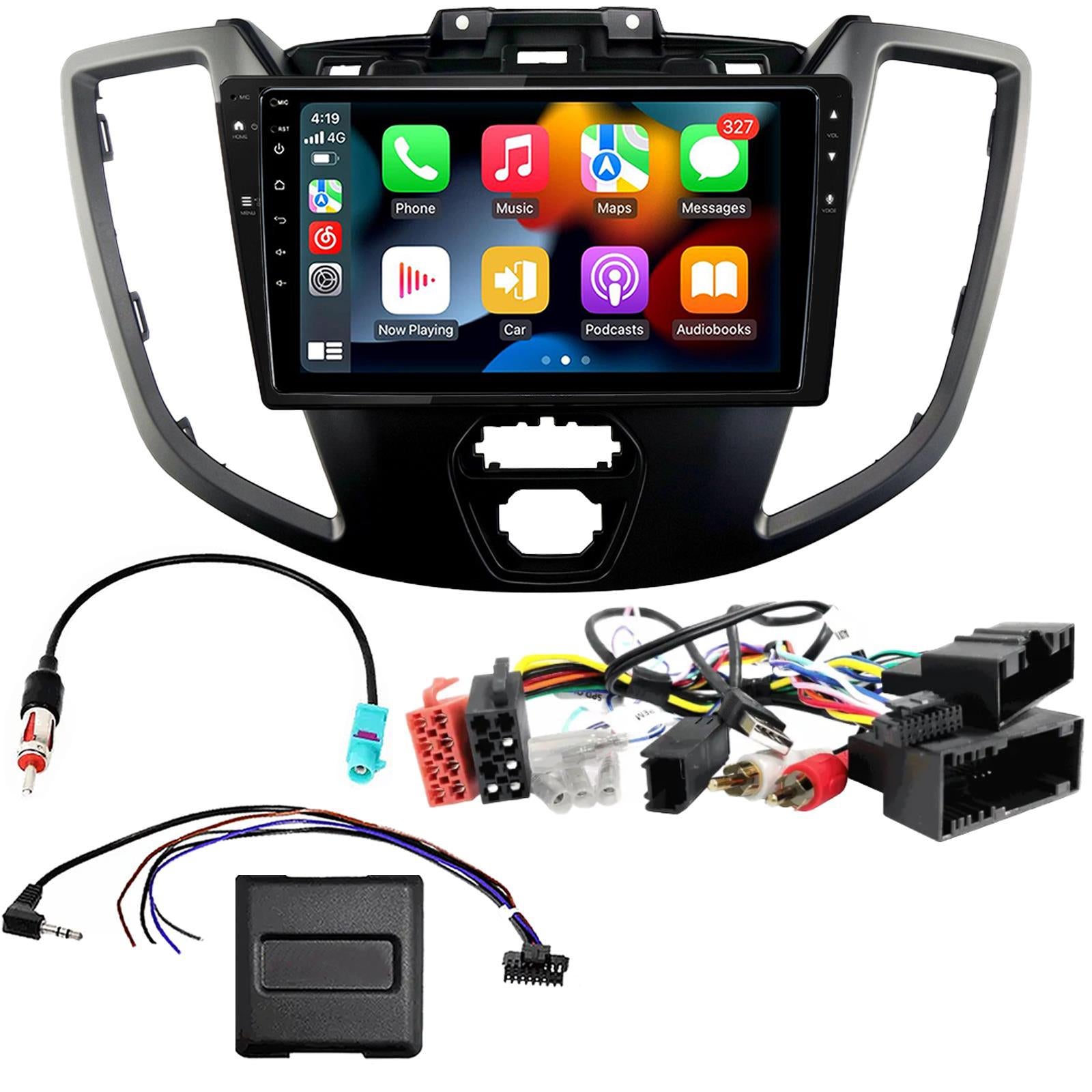 UPGRADED 9" CarPlay Android Car Stereo Fitting Kit For Ford Transit 2015 Onwards