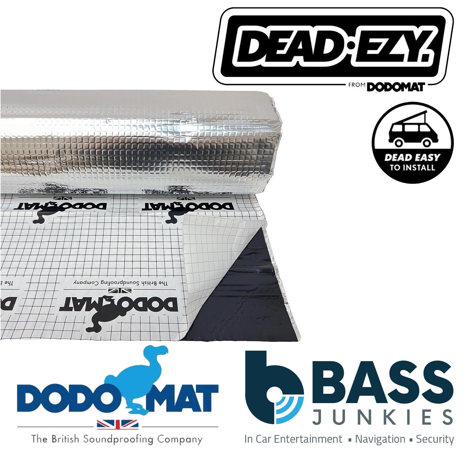 Dodo Mat DEAD-EZY Roll - 5m Roll (2.5sq.m) Sound Deadening Vibration Proofing Mat