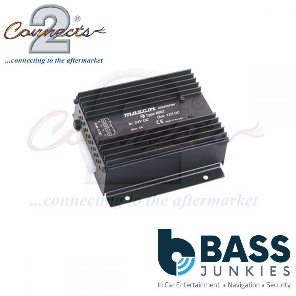 Connects2 CT54-03 - 10 Amp 24V To 12V 6.3mm Voltage Dropper with Push On Terminals