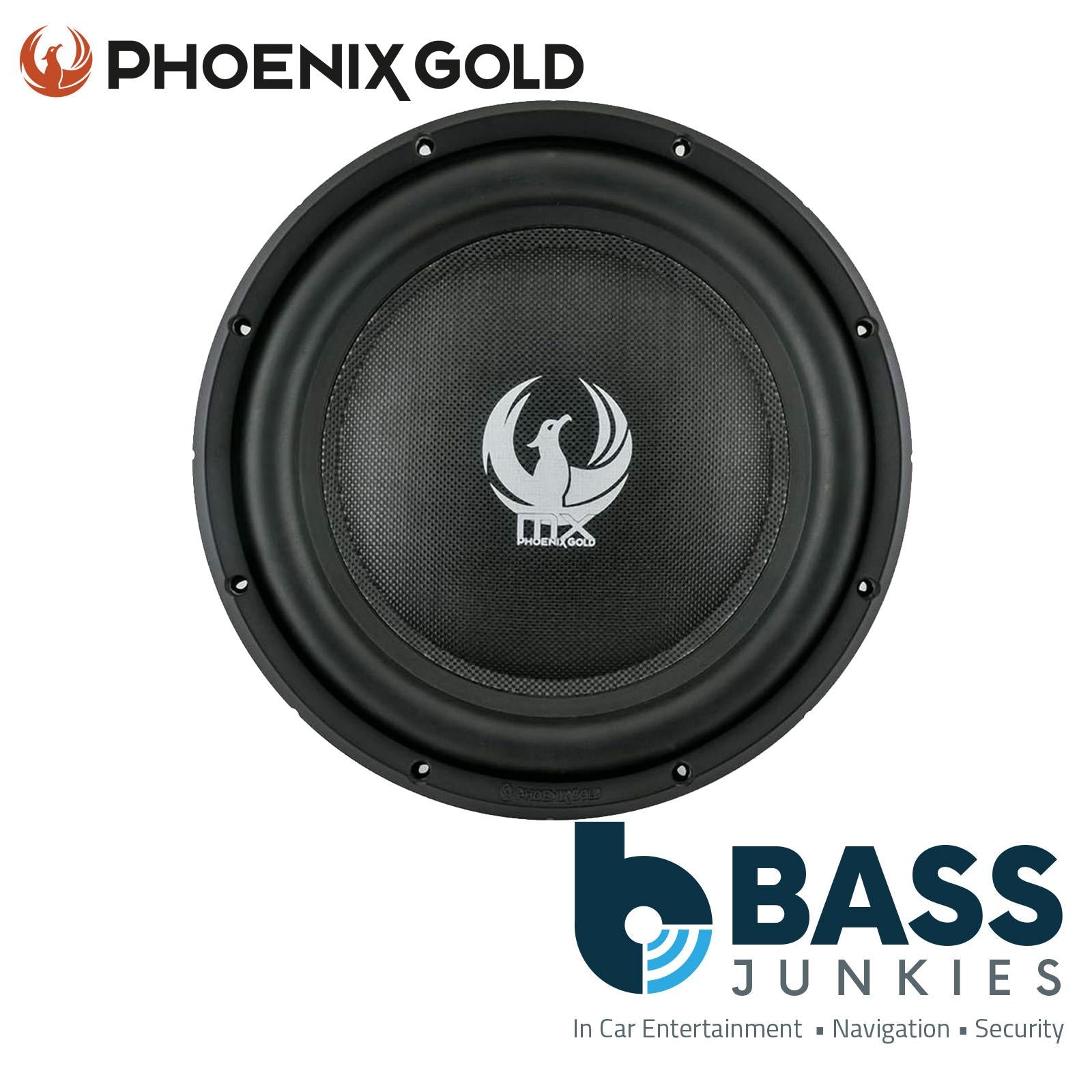 Phoenix Gold MX12D2 - 12" 30cm 600 Watts Car Subwoofer & MDF Sealed Bass Box