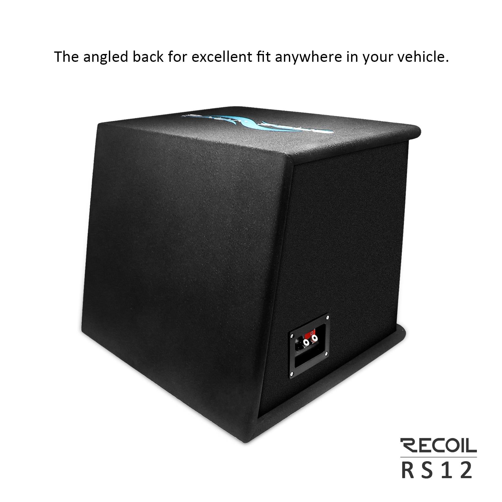 Recoil RS12 - 12" 600 Watts Vented Passive Car Subwoofer Bass Box Enclosure