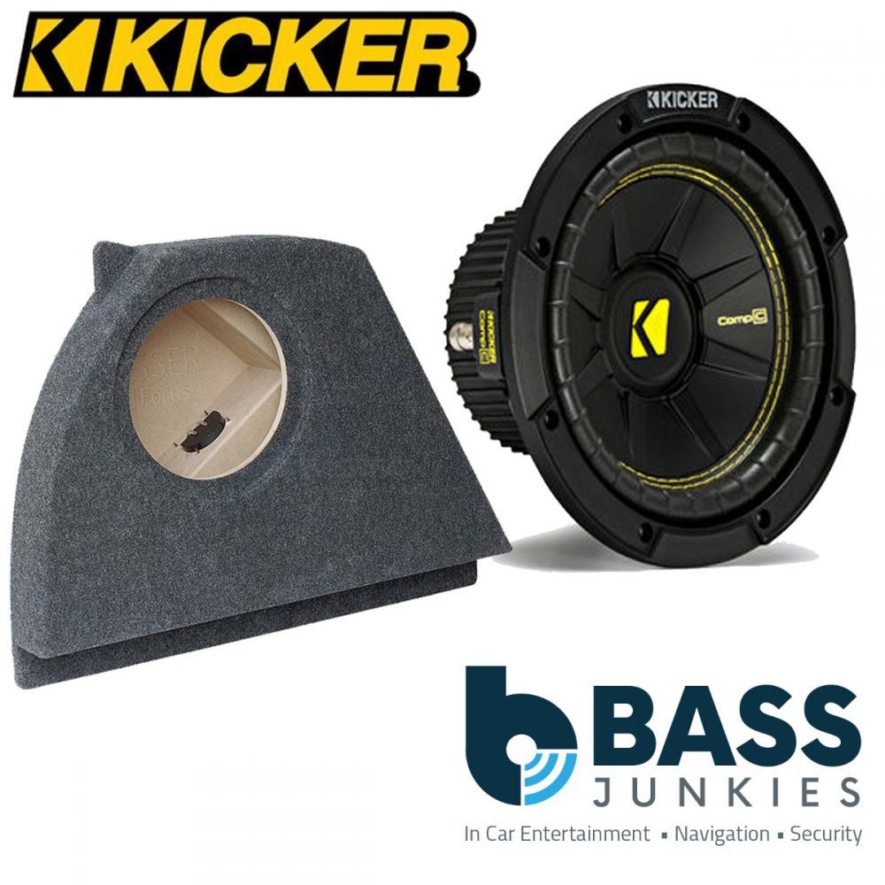 Ford Focus MK1 1998-2005 Kicker CWCS104 - CompC 10" 25cm 500 Watts Car Subwoofer Custom Bass Box Kit