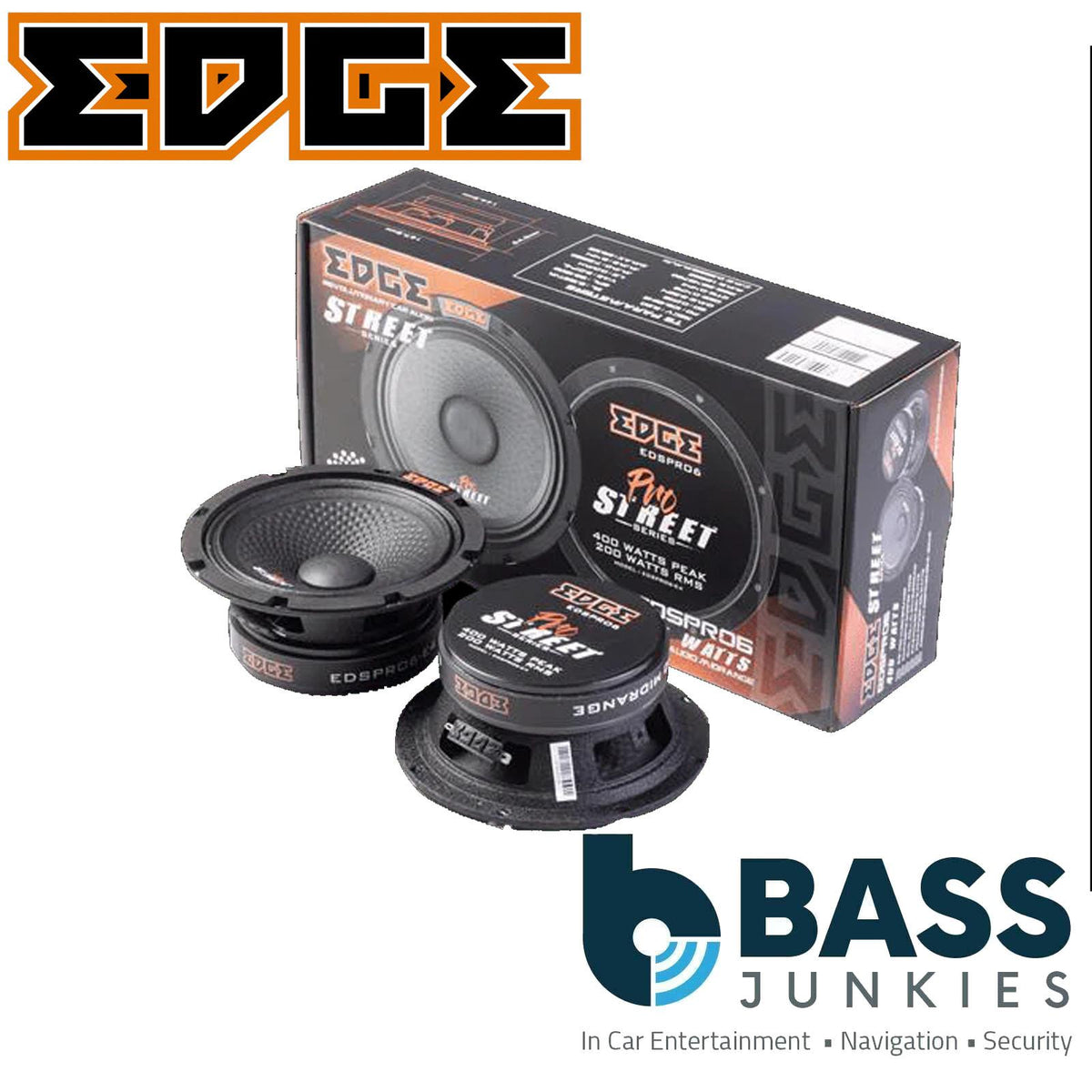 EDGE STREET Series EDSPRO6-E4 - 800 Watts 16.5cm Pro Audio Midrange Car Speaker