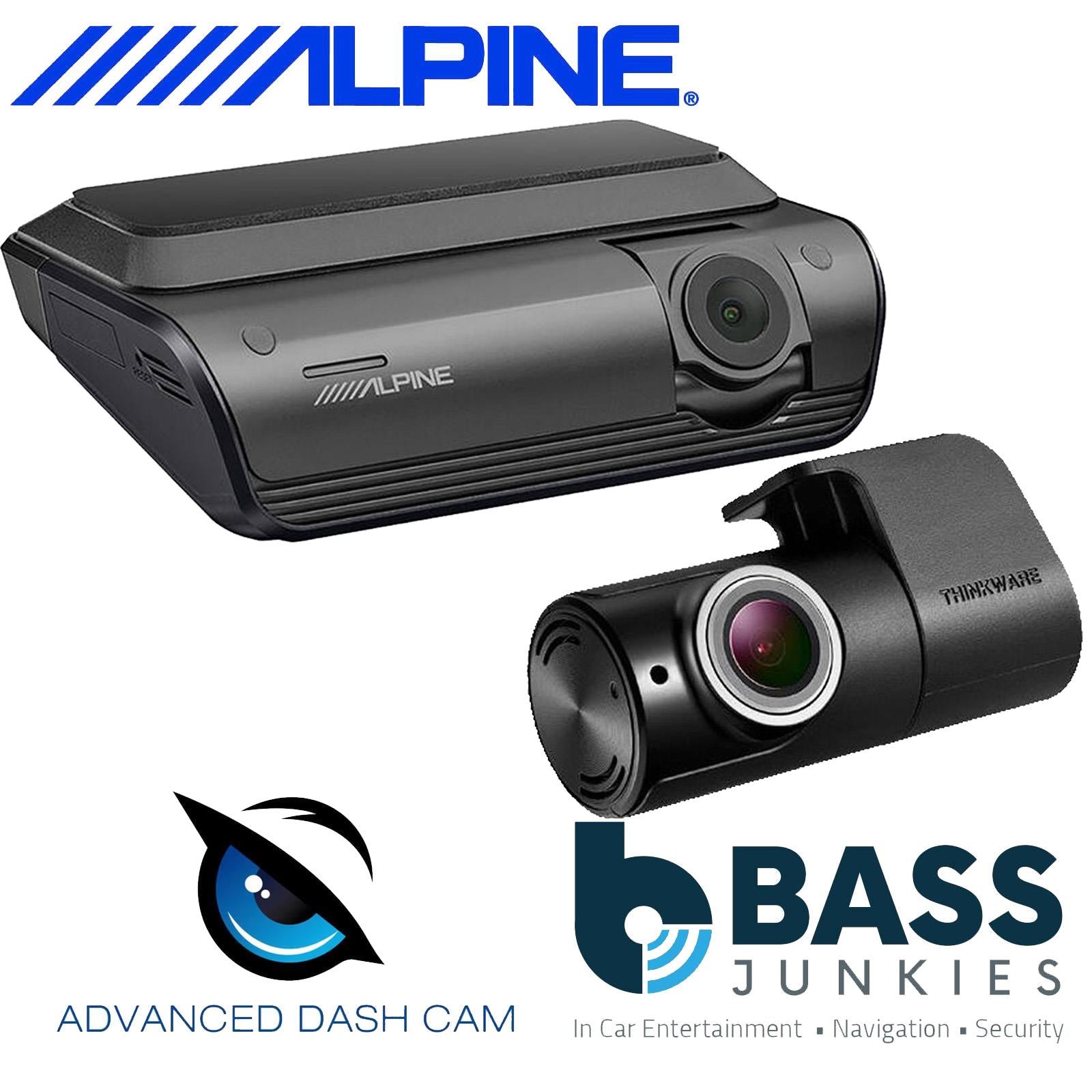 Alpine DVR-Q1000 -  2Ch Front & Rear 2K QHD HDR & WiFi Car Van Dash Cam