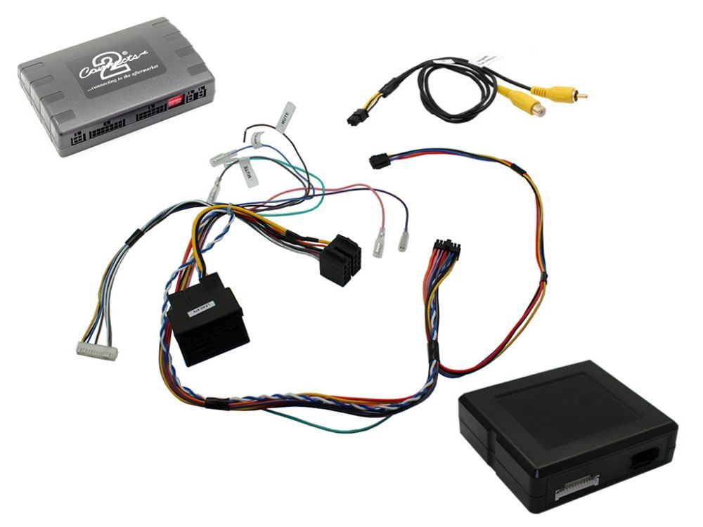 Connects2 CTUSK02-AMP Skoda Octavia 2014 Car Steering Wheel Optical Parking Sensor Display Climate Control Visualisation Infodaptor