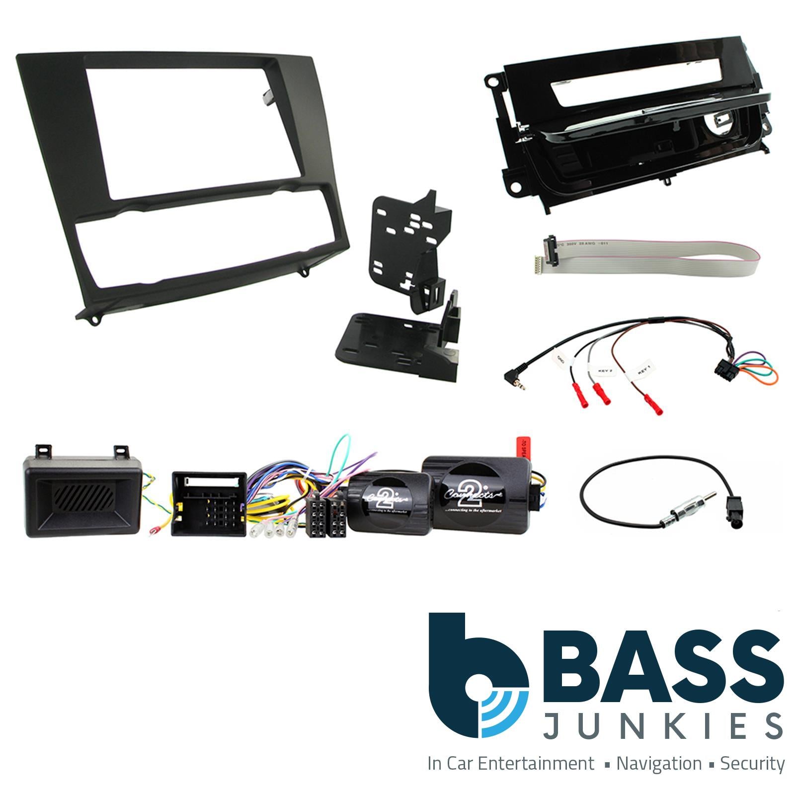 Connects2 CTKBM20 BMW 3 Series E90/ E91/E92/E93 Car Stereo Double Din Fascia & SWC Kit